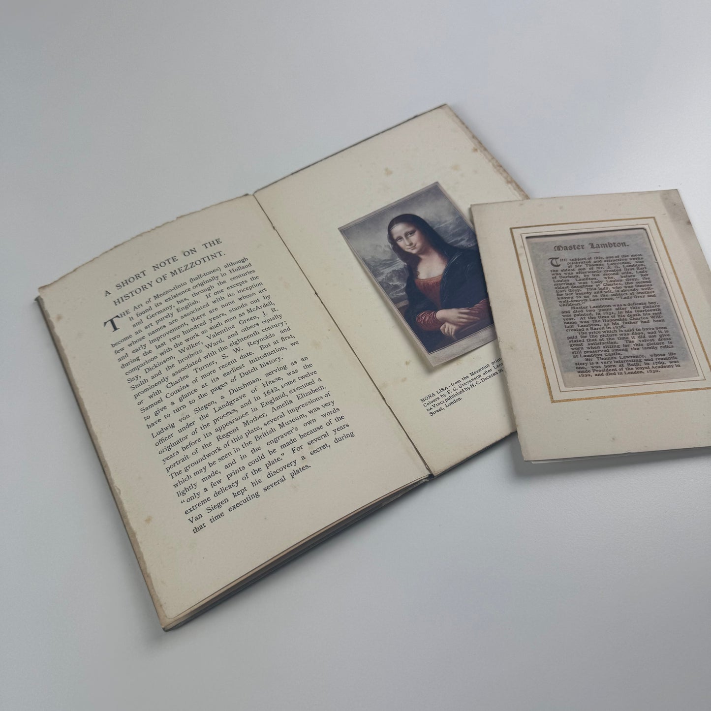 A note on the art of mezzotint and mezzotint printing in colours by H.C. Dickens, London | Stephen T. Green, London, undated
