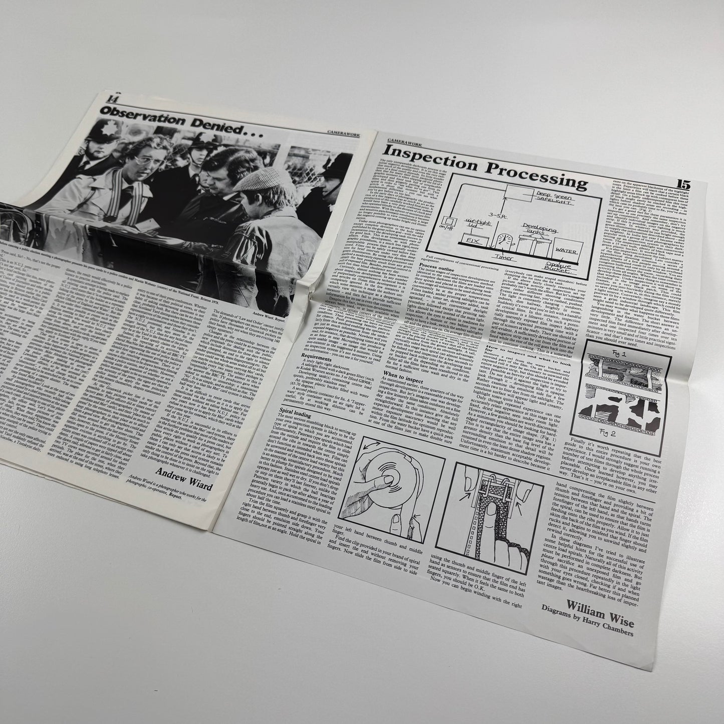 Camerawork No. 11. Mass Observation, Henry Spender, Nigel Henderson, The Metropolitan Police Card, Inspection Processing | Half Moon Photography Workshop | September 1978
