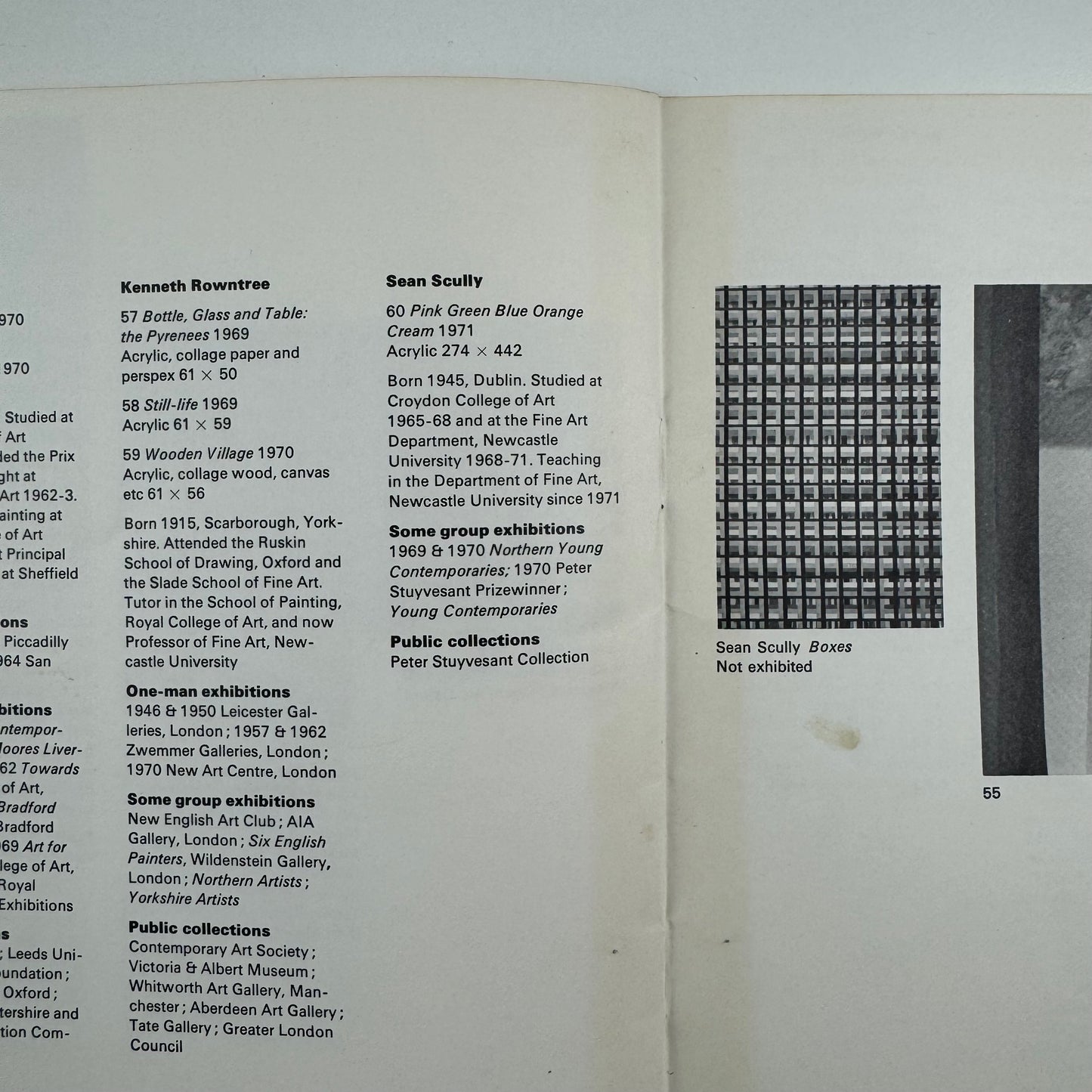 Art Spectrum North | Arts Council touring exhibition 1971 | Foreword by Robin Campbell and Norbert Lynton, Introduction by Susan Grayson, Roy Nicholson, Miranda Strickland-Constable | catalogue design by Richard Eckersley