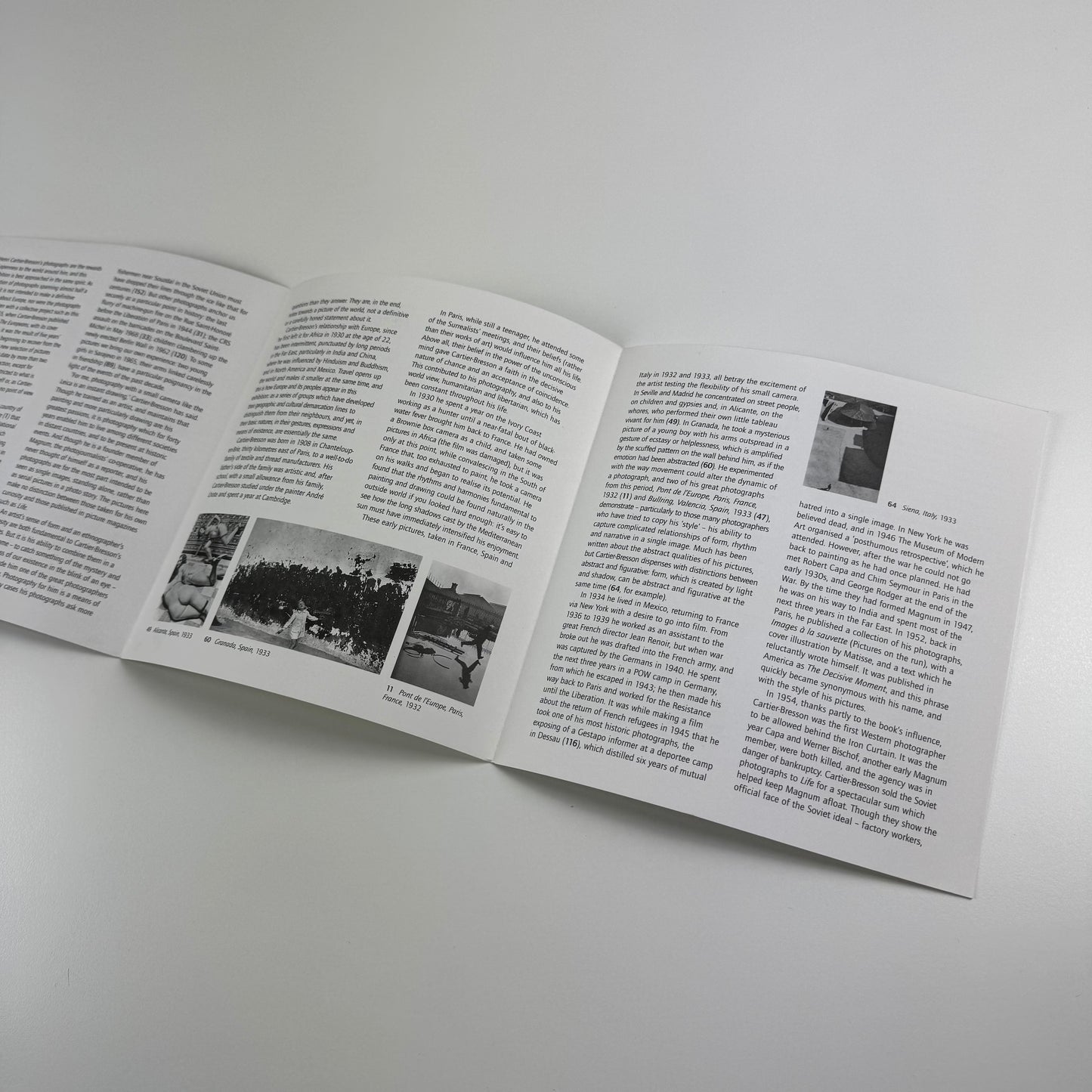 Gallery/folding guide to accompany Henri Cartier-Bresson. Europeans | Hayward Gallery, 1998