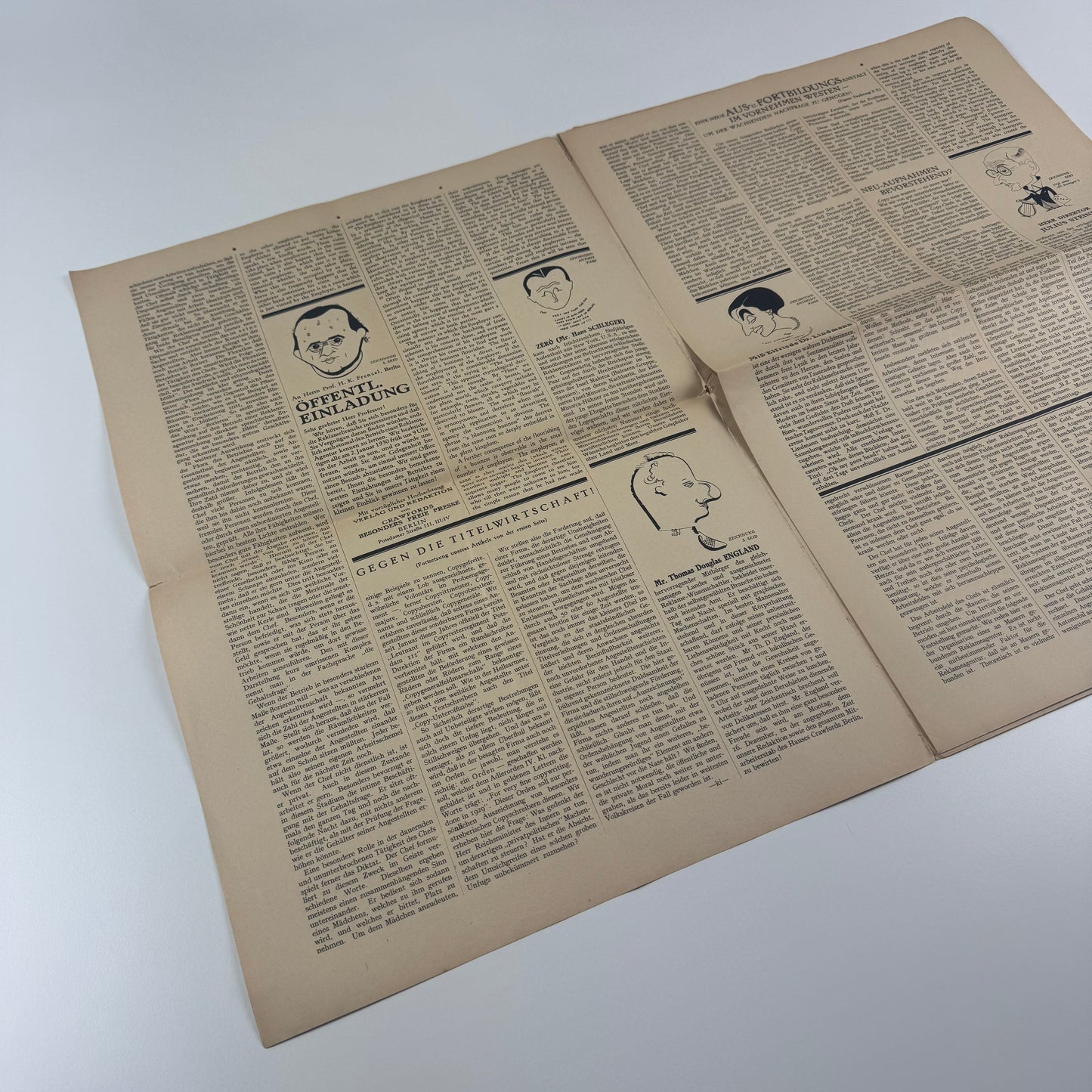 Crawfords Advertising Agency promotional newspaper 14 December 1929