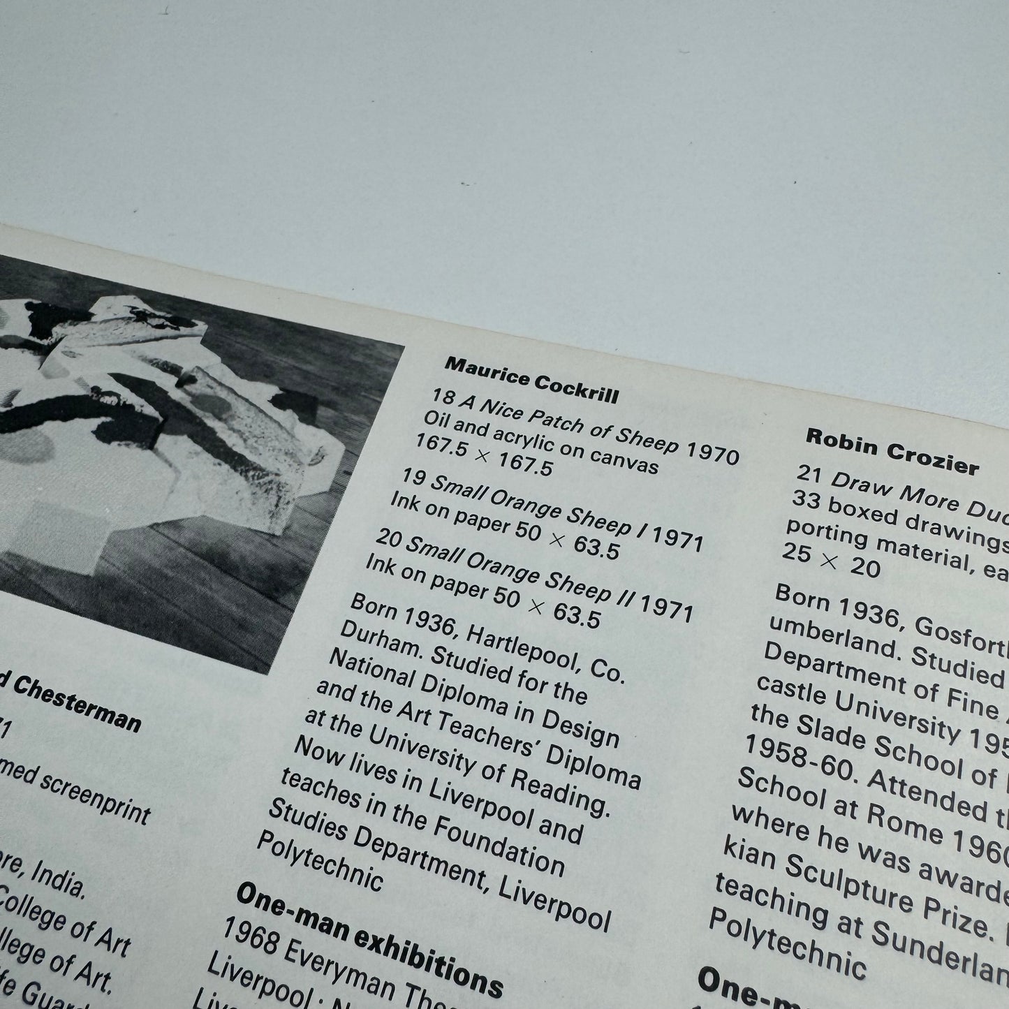 Art Spectrum North | Arts Council touring exhibition 1971 | Foreword by Robin Campbell and Norbert Lynton, Introduction by Susan Grayson, Roy Nicholson, Miranda Strickland-Constable | catalogue design by Richard Eckersley