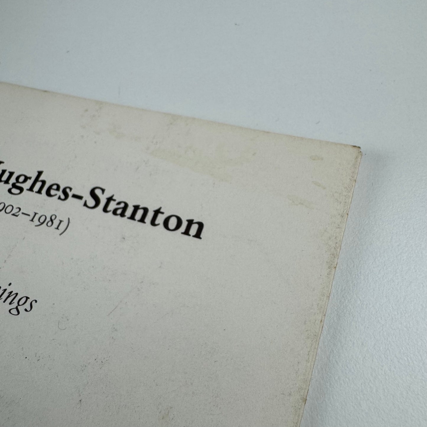Folding card for Blair Hughes-Stanton (1902-1981). Engravings | Studio One Gallery | Betty Clark between 18 and 30 October 1982