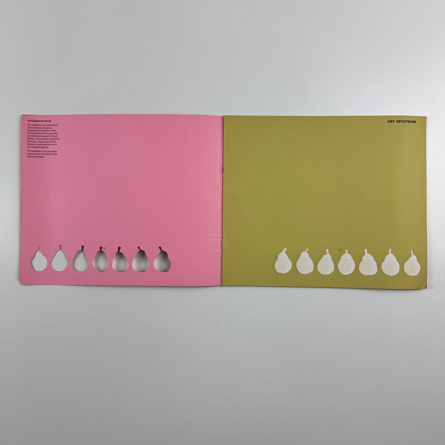 Art Spectrum North | Arts Council touring exhibition 1971 | Foreword by Robin Campbell and Norbert Lynton, Introduction by Susan Grayson, Roy Nicholson, Miranda Strickland-Constable | catalogue design by Richard Eckersley