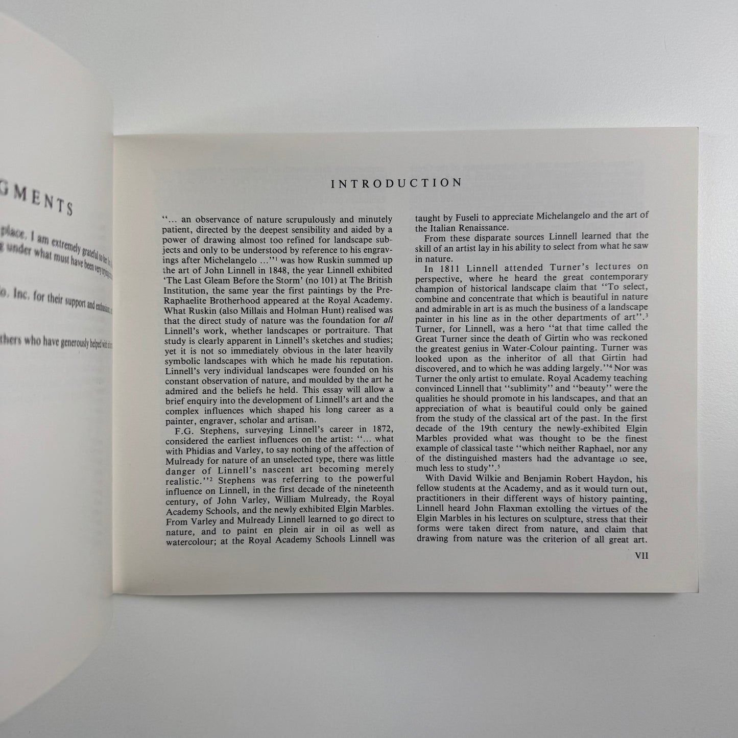 John Linnell. Truth to Nature (A Centennial Exhibition) | Martin Gregory Gallery, and Davis and Langdale & Co, 1982 | introduction by Katharine Crouan