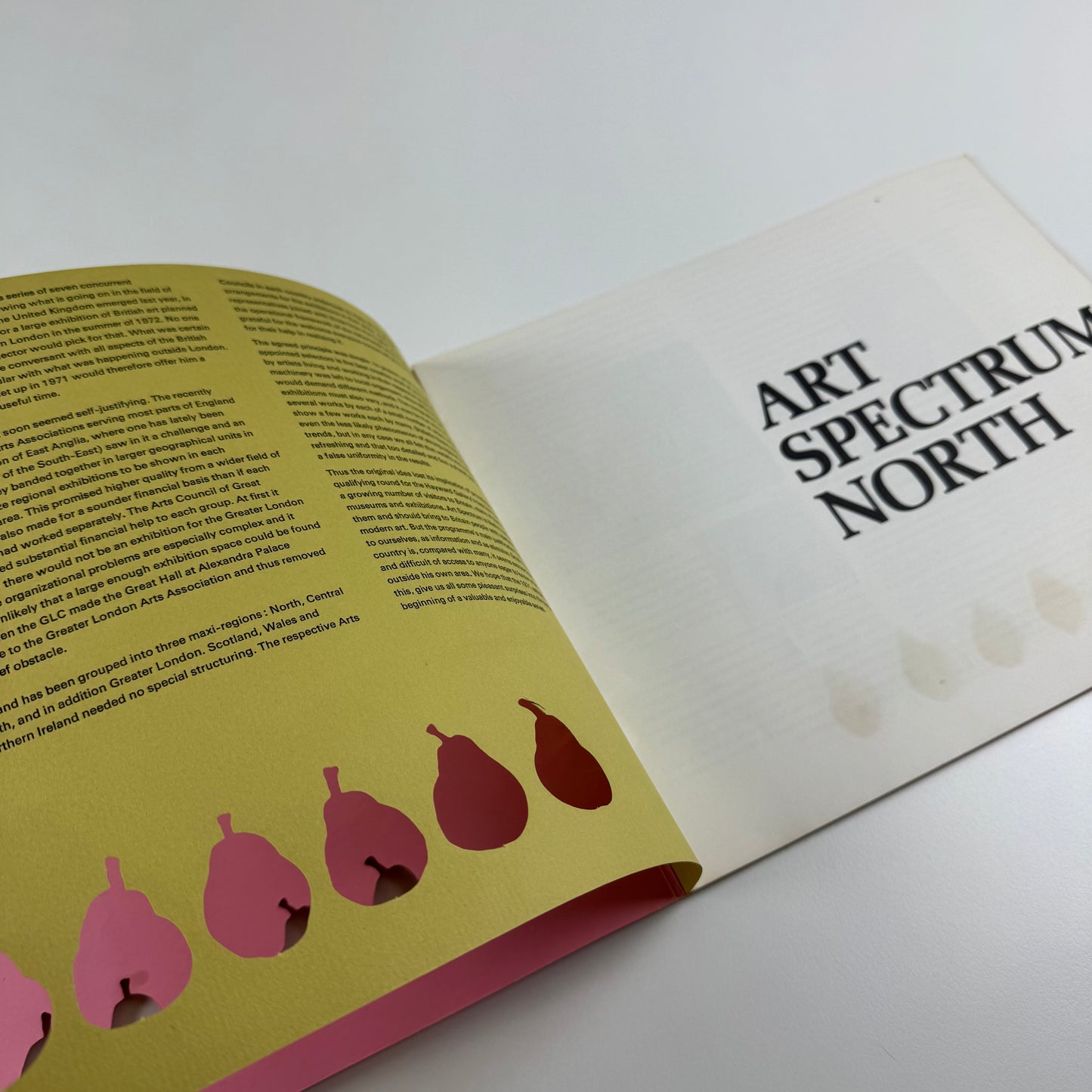 Art Spectrum North | Arts Council touring exhibition 1971 | Foreword by Robin Campbell and Norbert Lynton, Introduction by Susan Grayson, Roy Nicholson, Miranda Strickland-Constable | catalogue design by Richard Eckersley