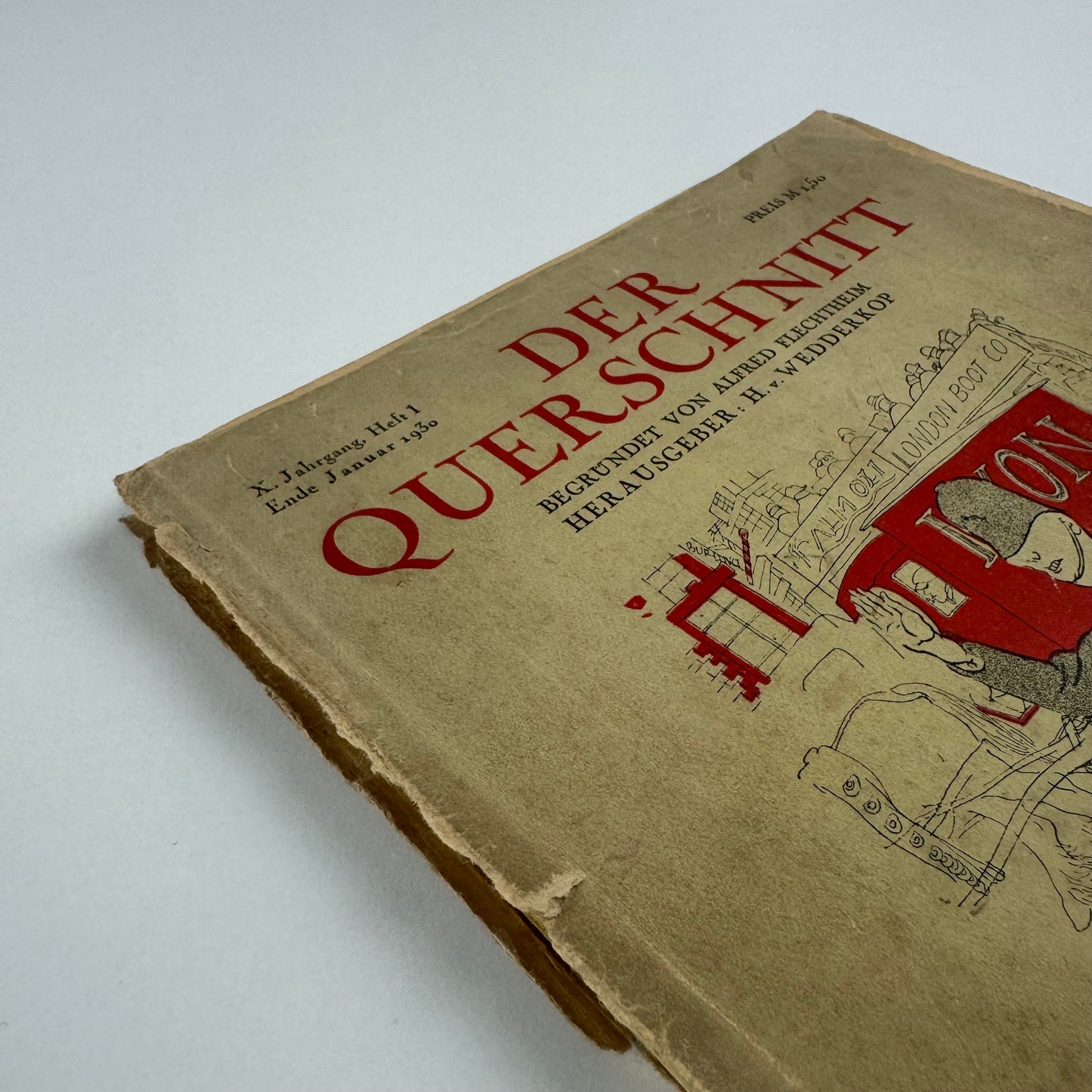 Der Querschnitt, X Jahrgang, Heft 1, January, 1930 | London issue | IM Propylaen-Verlag, Berlin, 1930