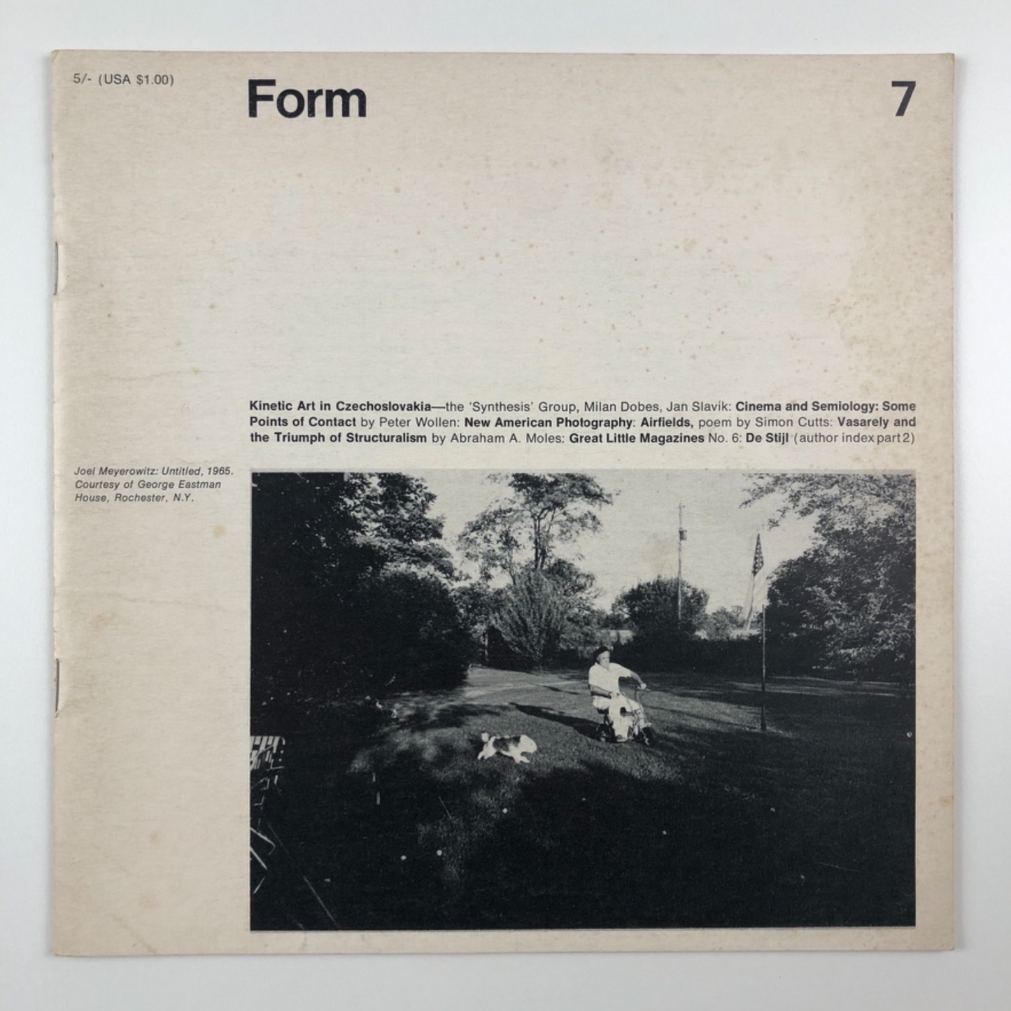 Form No. 7 art magazine | Kinetic Art, Vasarely, De Stijl | March 1968 Steadman