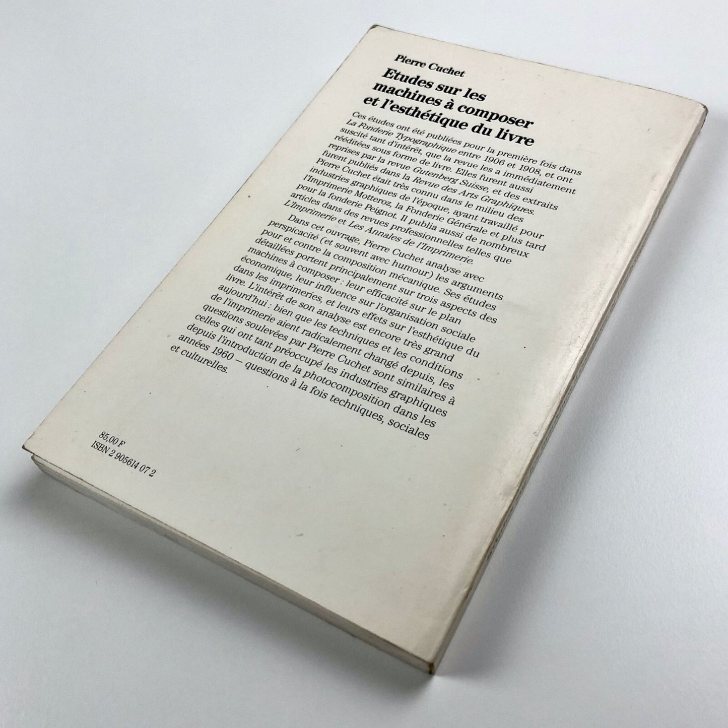 Etudes sur les Machines à Composer et l’Esthétique du Livre | Pierre Cuchet 1986