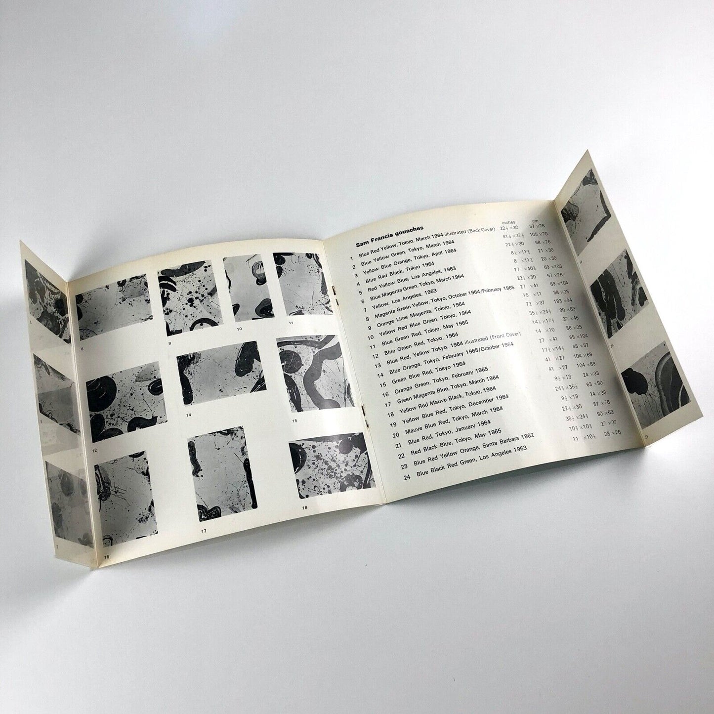 Sam Francis Gouaches | Arthur Tooth & Sons Ltd, London 1965 | Exhibition leaflet