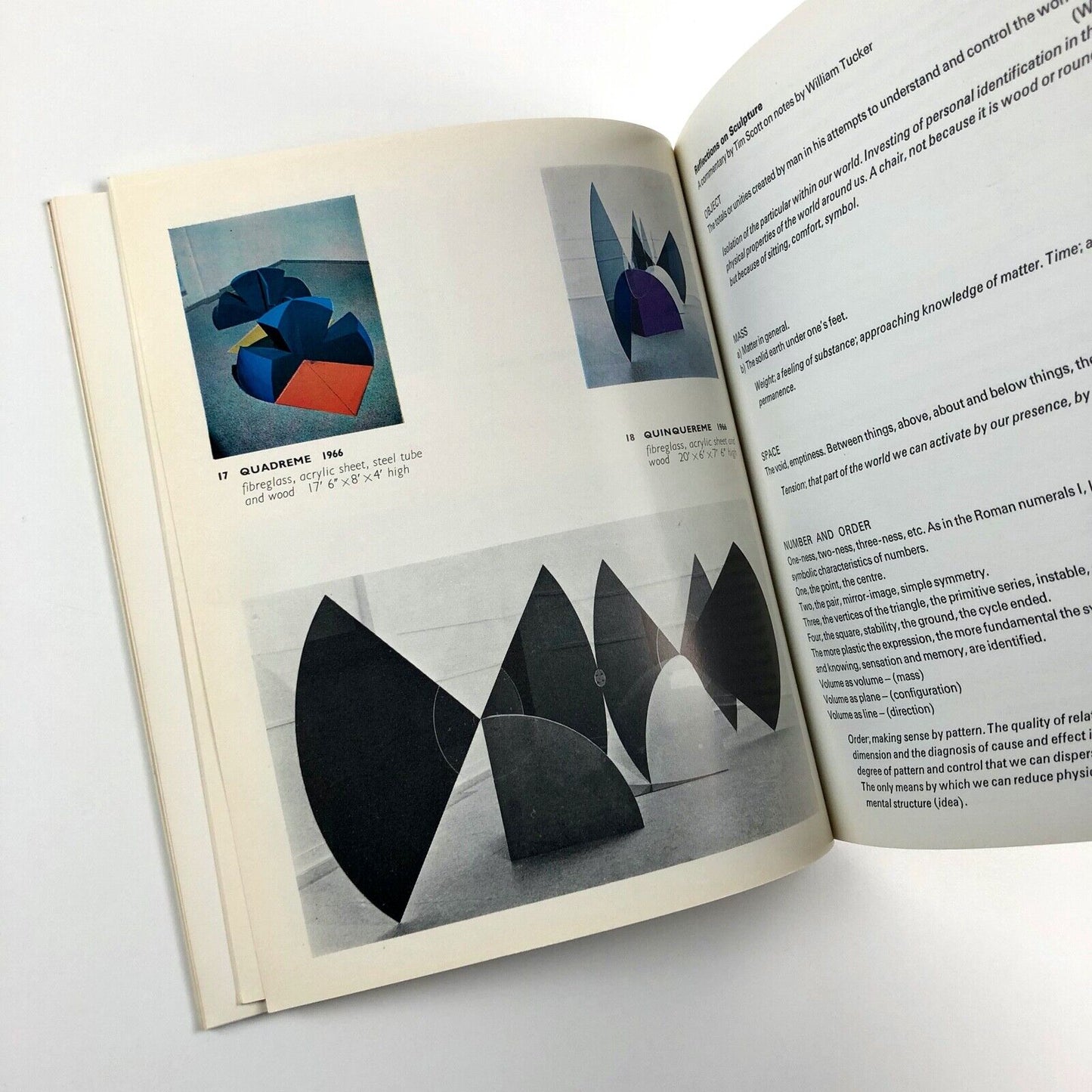 Tim Scott sculpture 1961-67 | Whitechapel Gallery exhibition catalogue, 1967