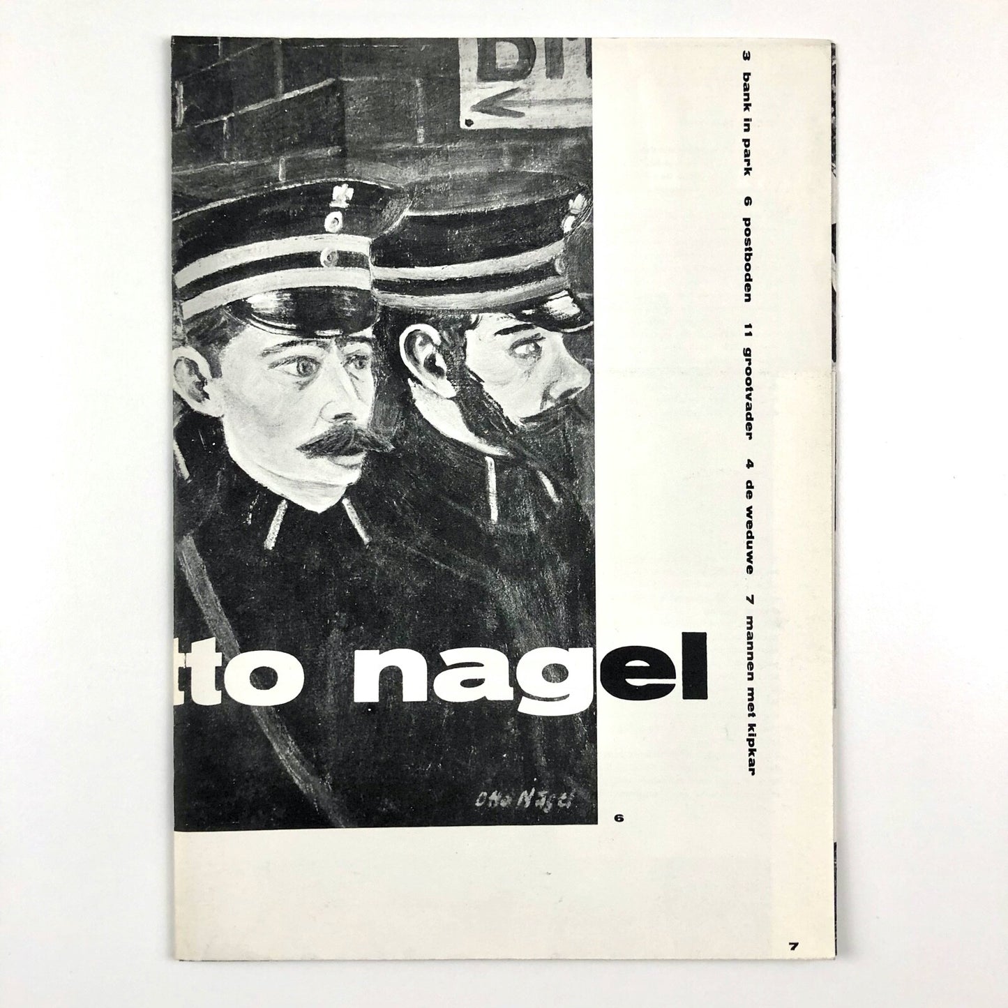 Otto Nagel | Stedelijk Museum fold-out exhibition leaflet/poster, 1962