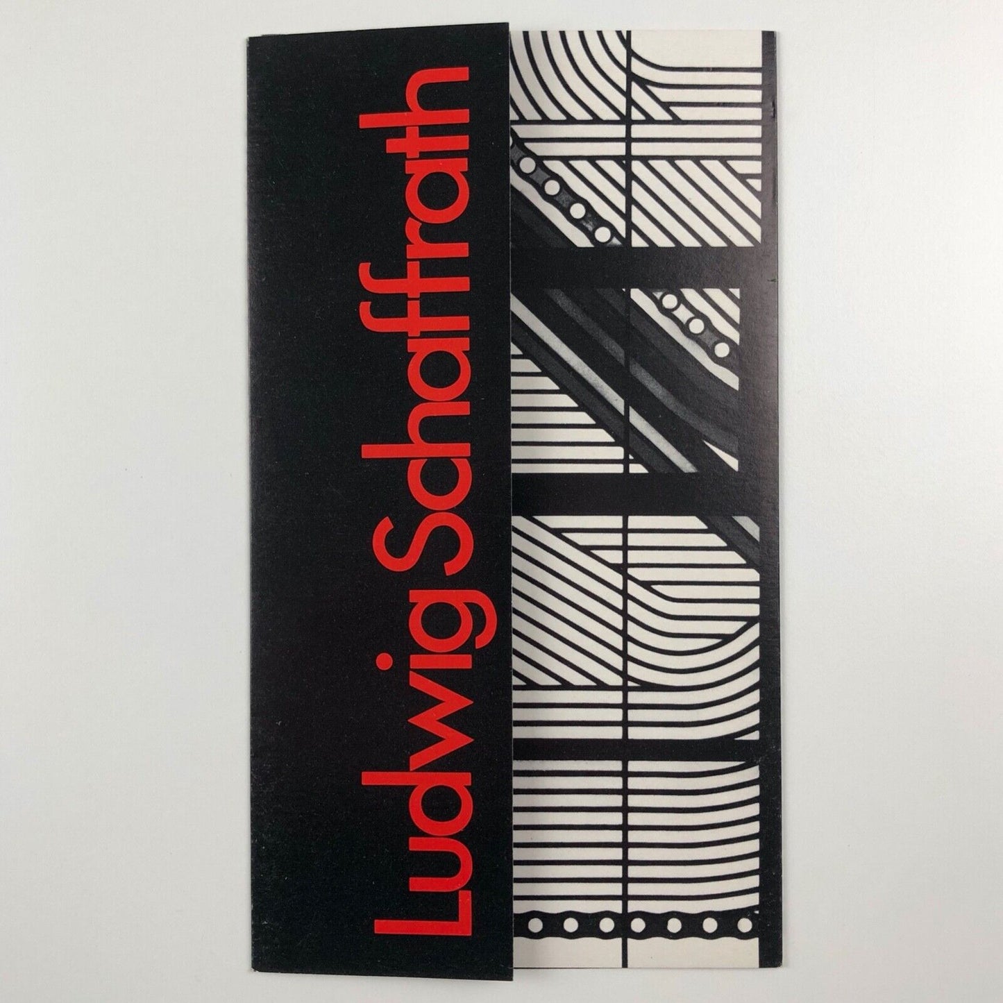 Ludwig Schaffrath | Crafts Advisory Committee | Waterloo Place Gallery folded card leaflet, 1974