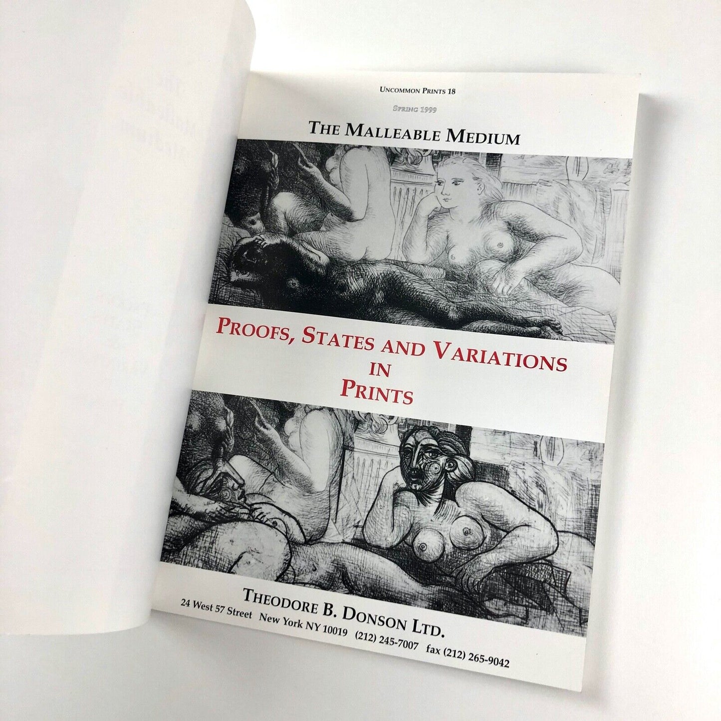 The Malleable Medium Proofs States & Variations in Prints | Theodore B. Donson, 1999