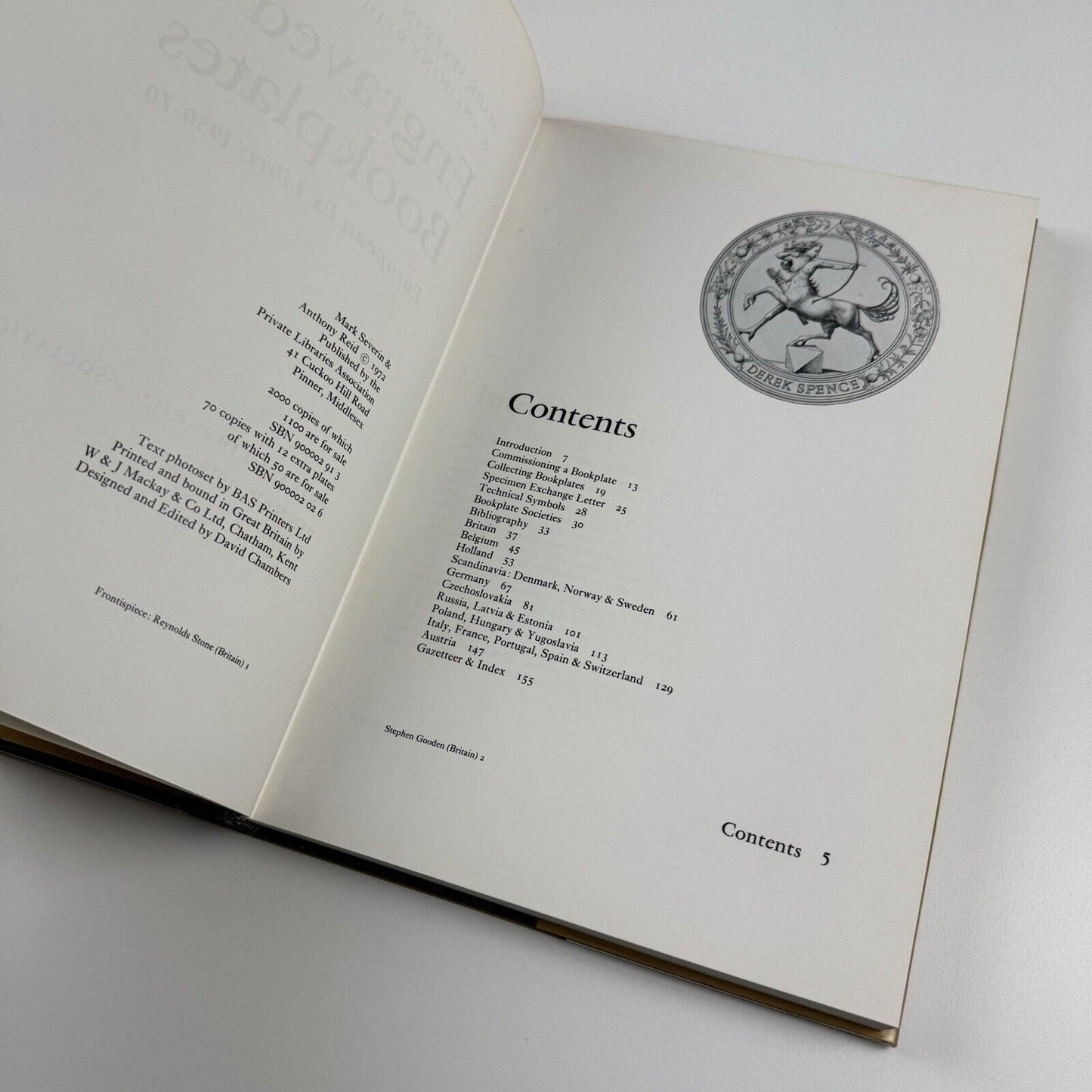 Engraved Bookplates. European Ex Libris 1950-70 by Mark Severin and Anthony Reid | Private Libraries Association, 1972