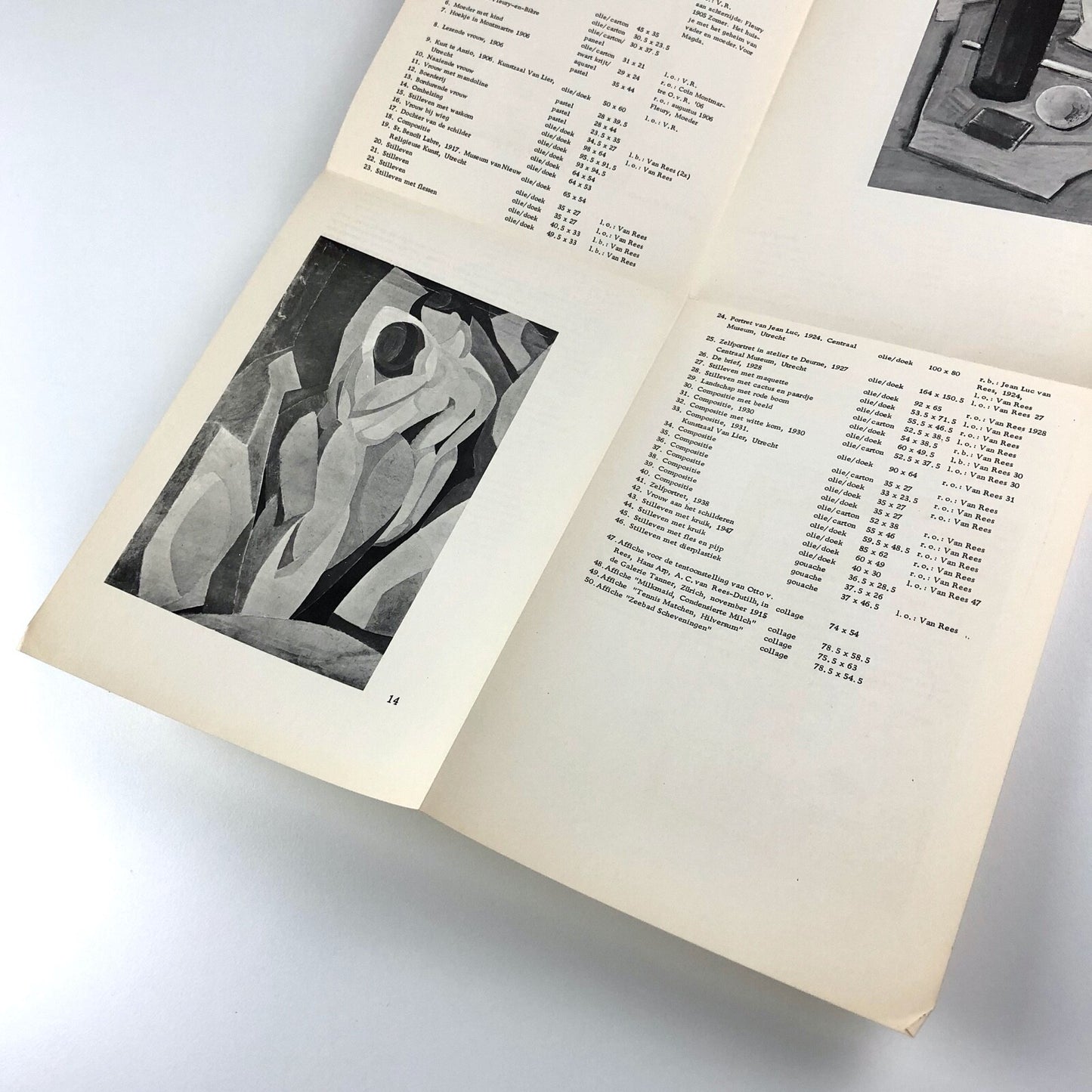 Otto Van Rees 1884–1957 | Stedelijk Museum fold-out leaflet | Cat. no. 252, 1961