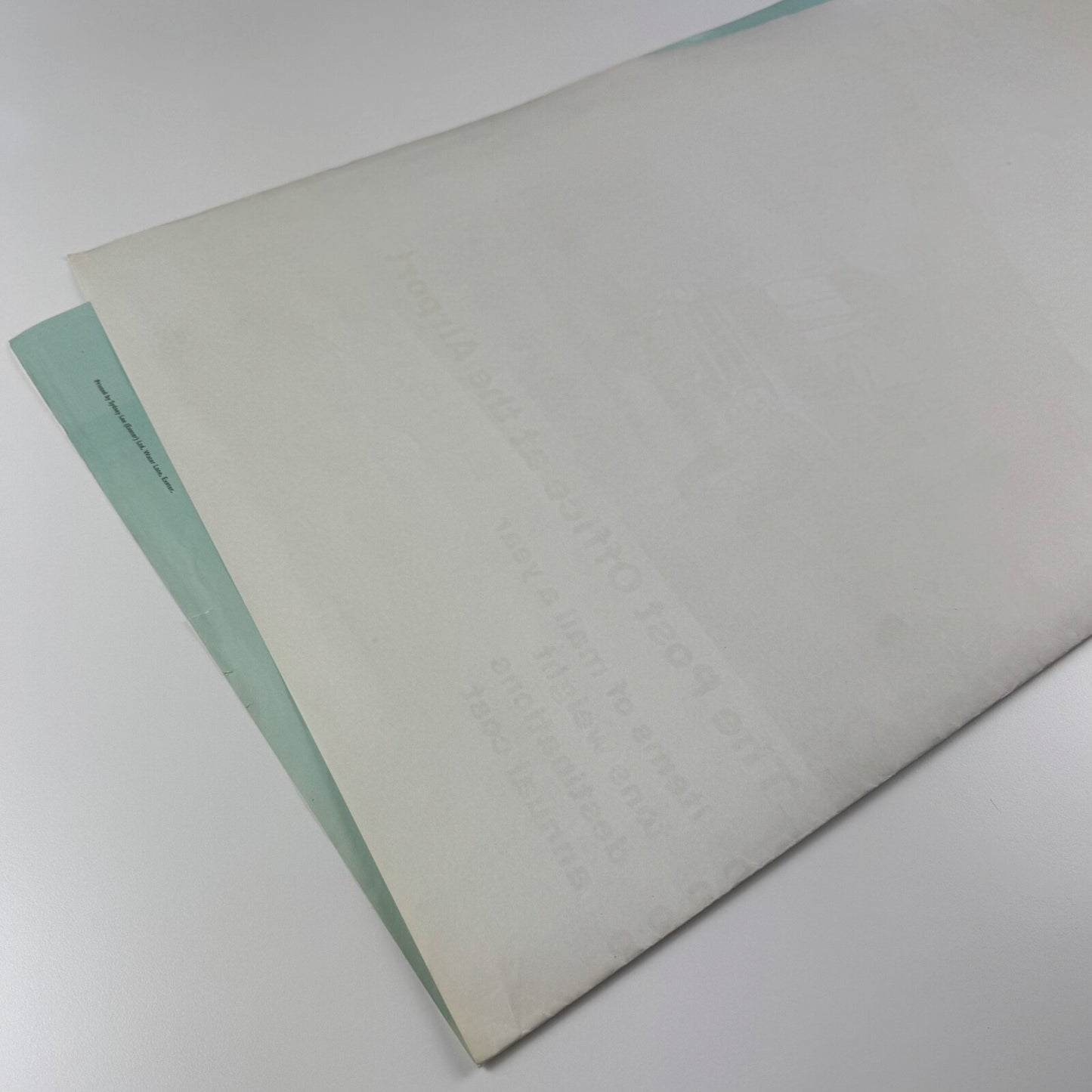 Poster Keeping in Touch GPO series ‘The Post Office at the Airport’. Printed by Sidney Lee, 1962