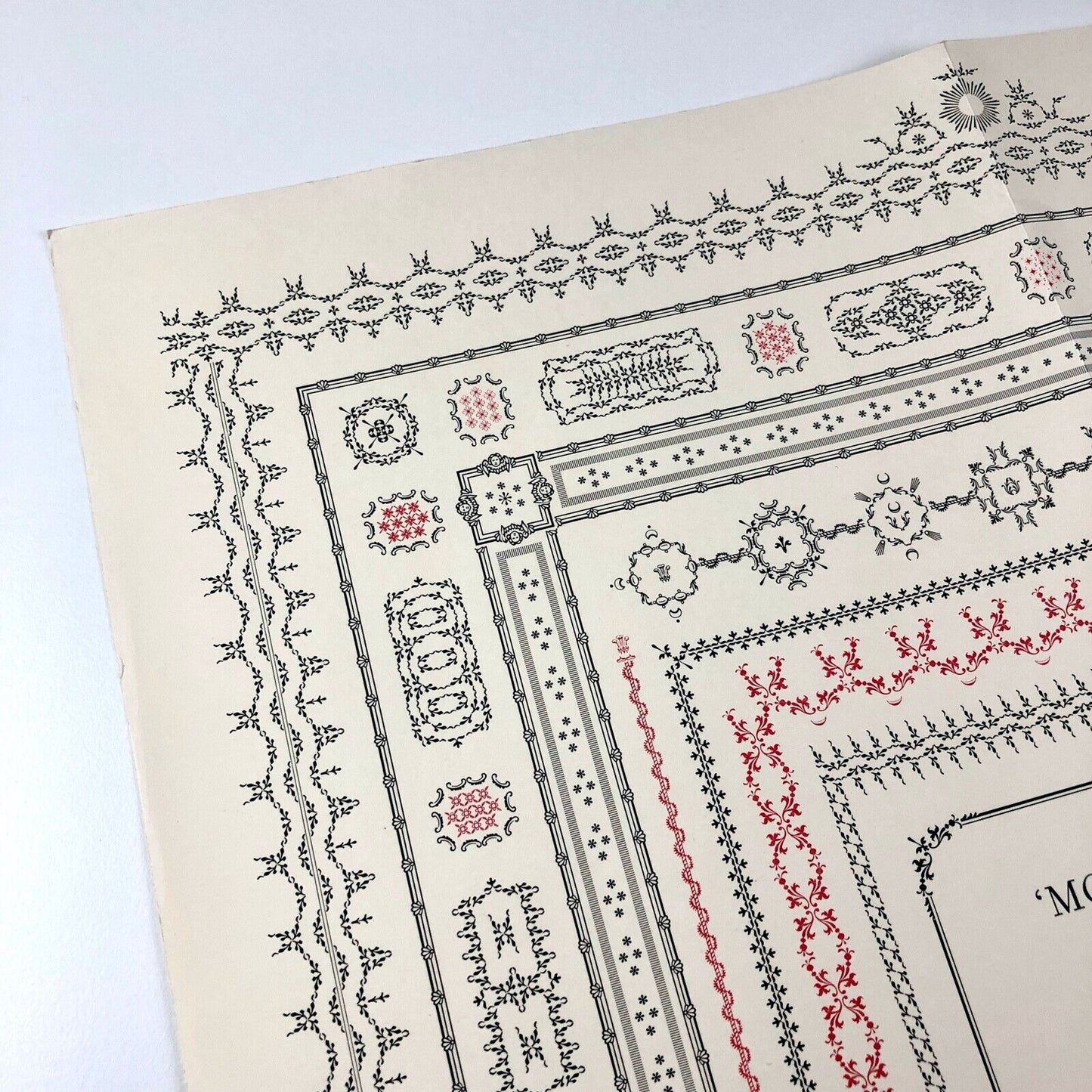 The Fleuron: Monotype Ornament Broadsheet No. 2 | Folded type specimen poster