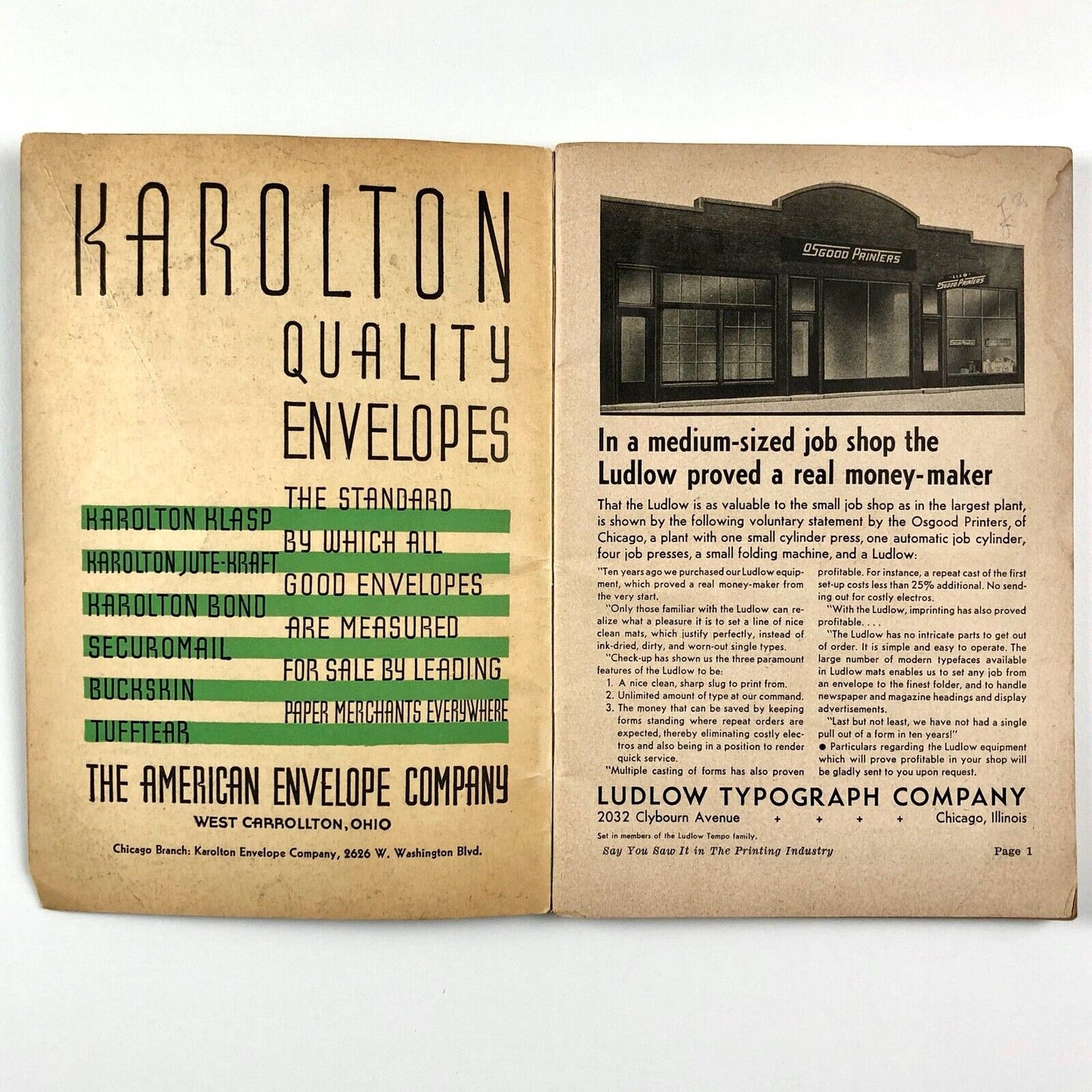 The Printing Industry – trade journal | Volume Seventeen, Number 7 | July 1936