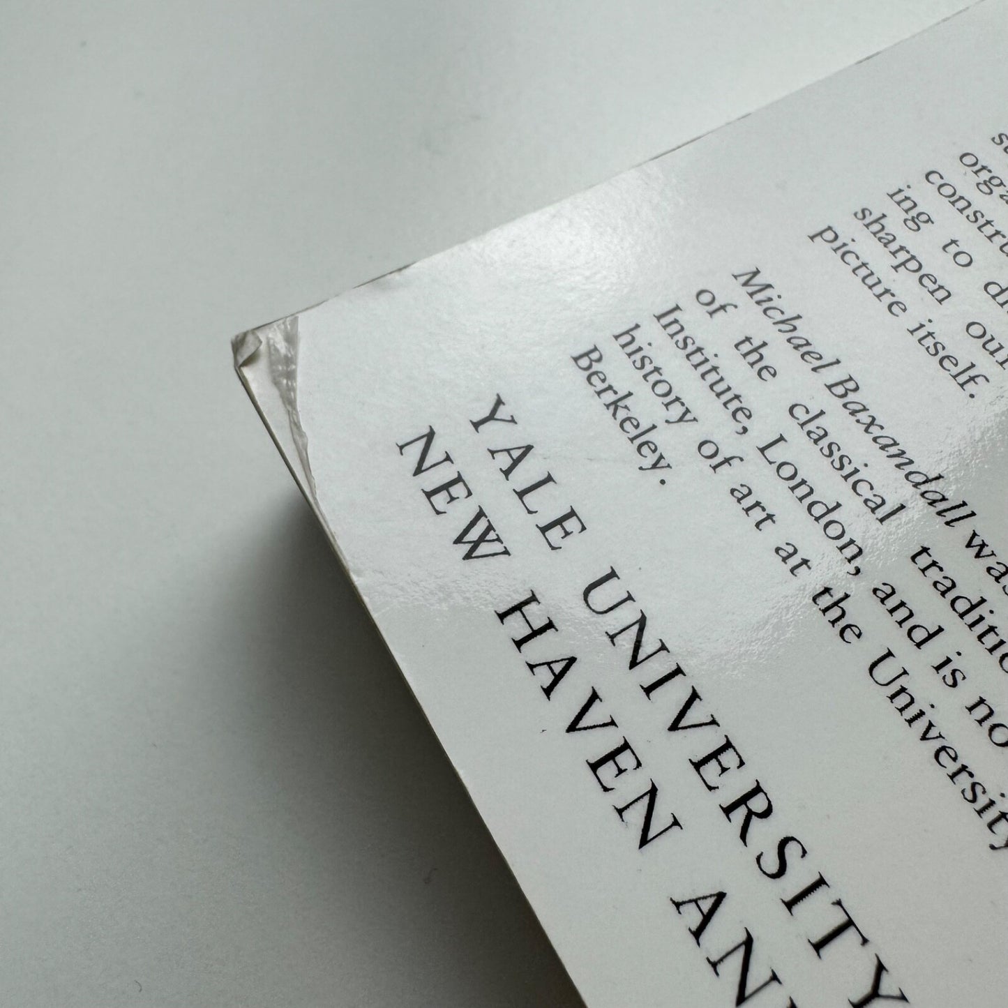 Patterns of Intention. On the Historical Explanation of Pictures by Michael Baxandall | Yale University Press, 1985