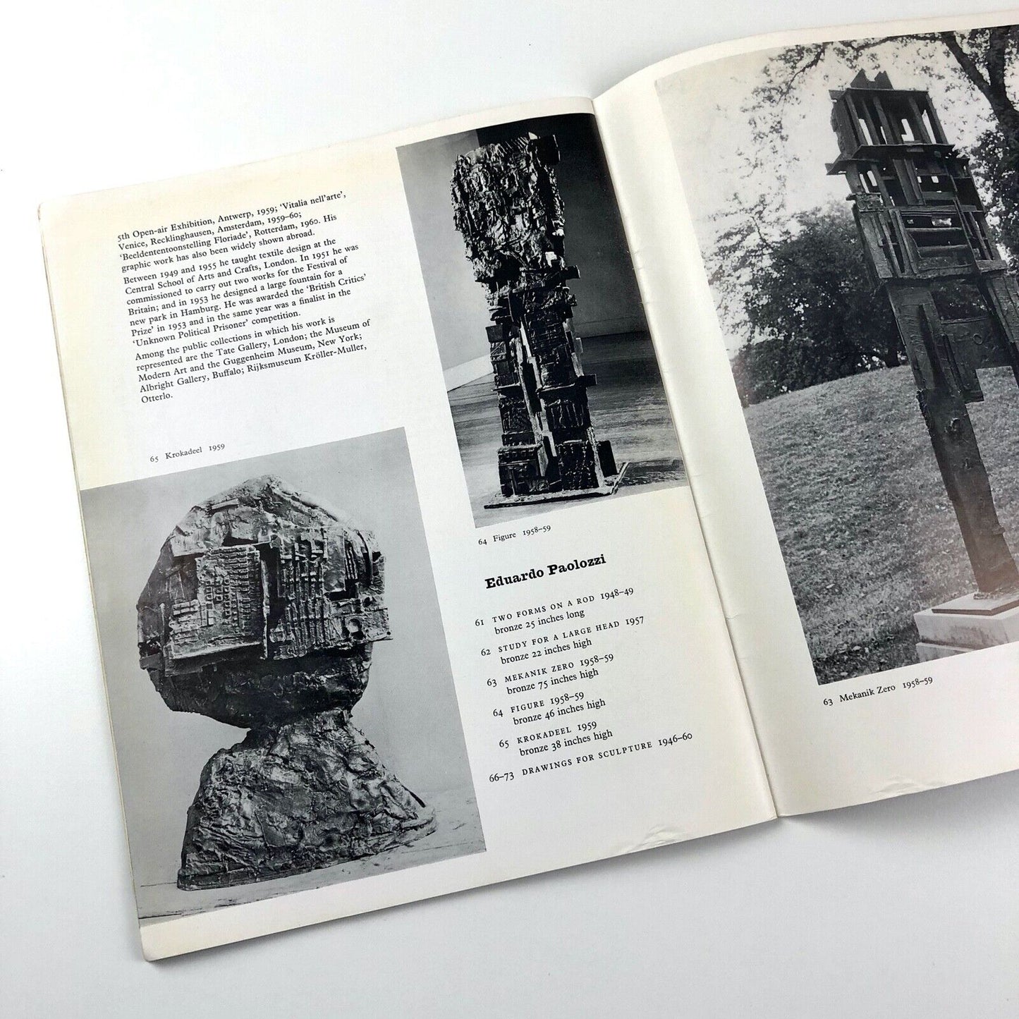 Recent British Sculpture – exhibition catalogue | British Council 1961-63