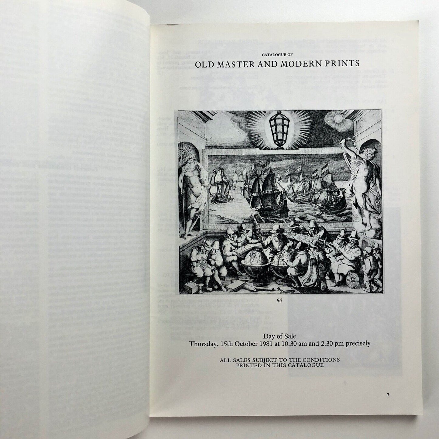 Sotheby's catalogue – Old Masters and Modern Prints | London, 15 October 1981