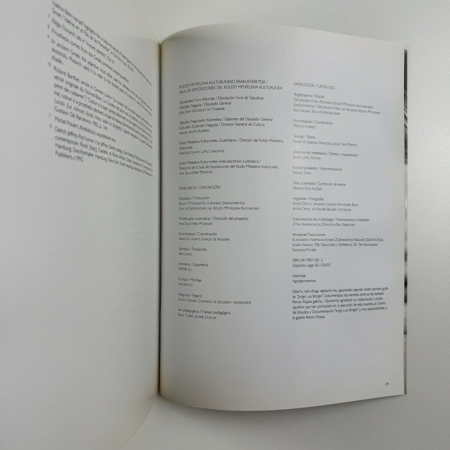 Valérie Belin | Koldo Mitxelena Kulturunea, 2003/4