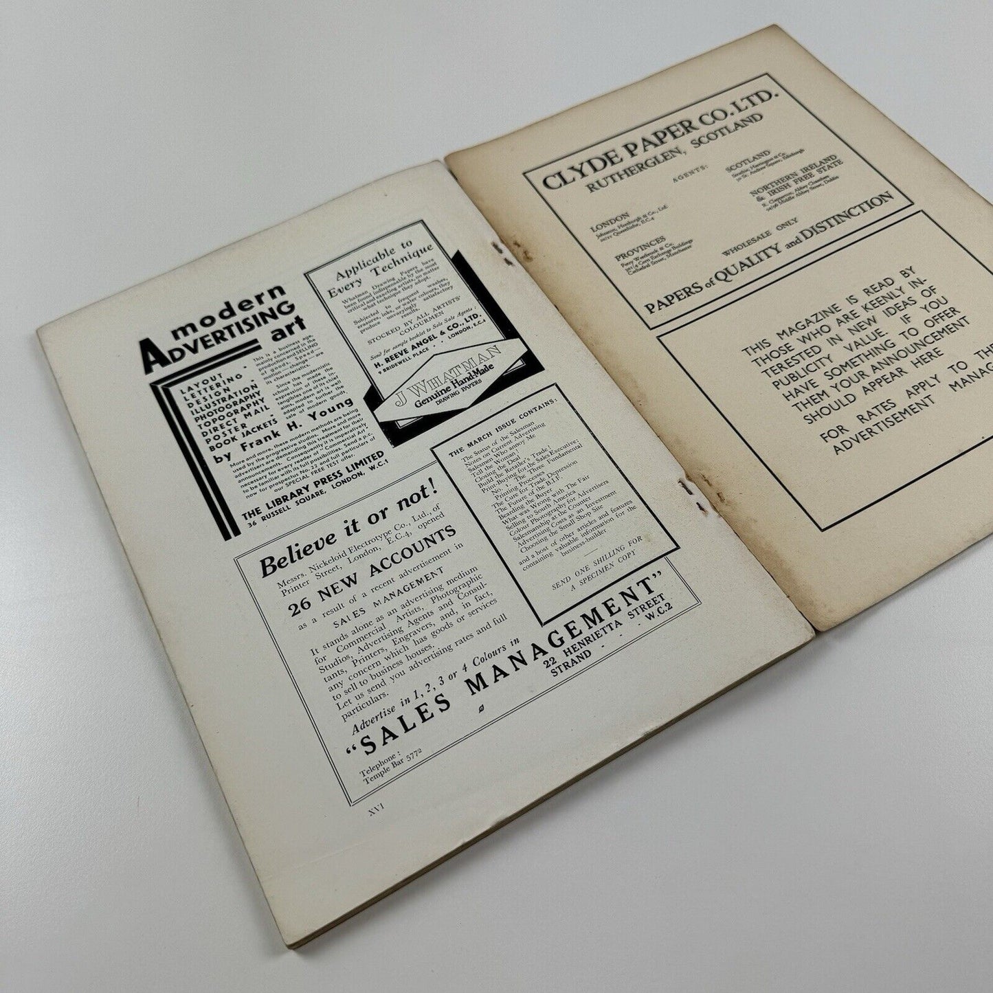 Commercial Art – The Advertisers Magazine | May 1931, Vol 10 No 59. | W.S. Crawford | LNER exhibition