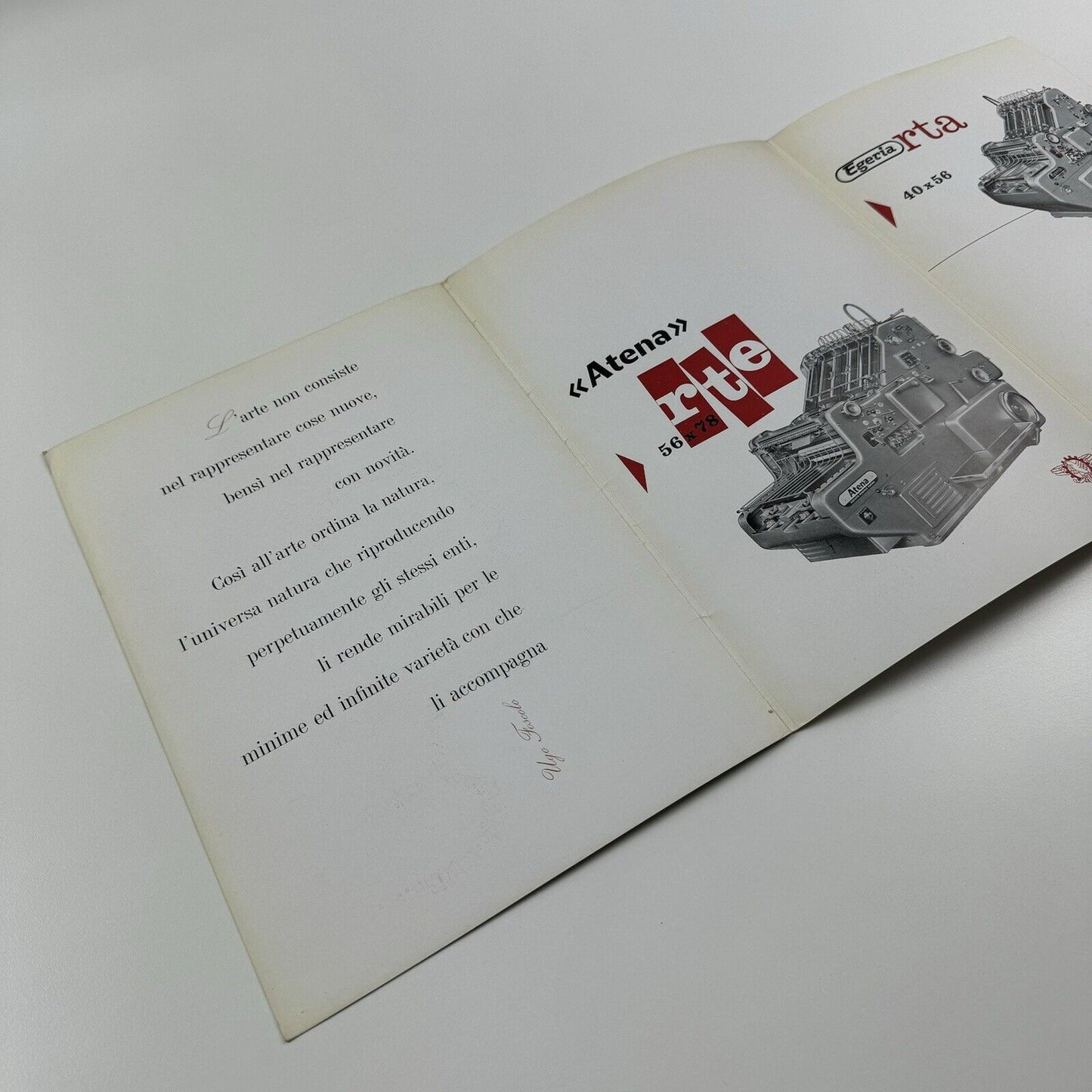 Type specimen folder – Società Nebiolo, Torino | Designed by Aldo Novarese