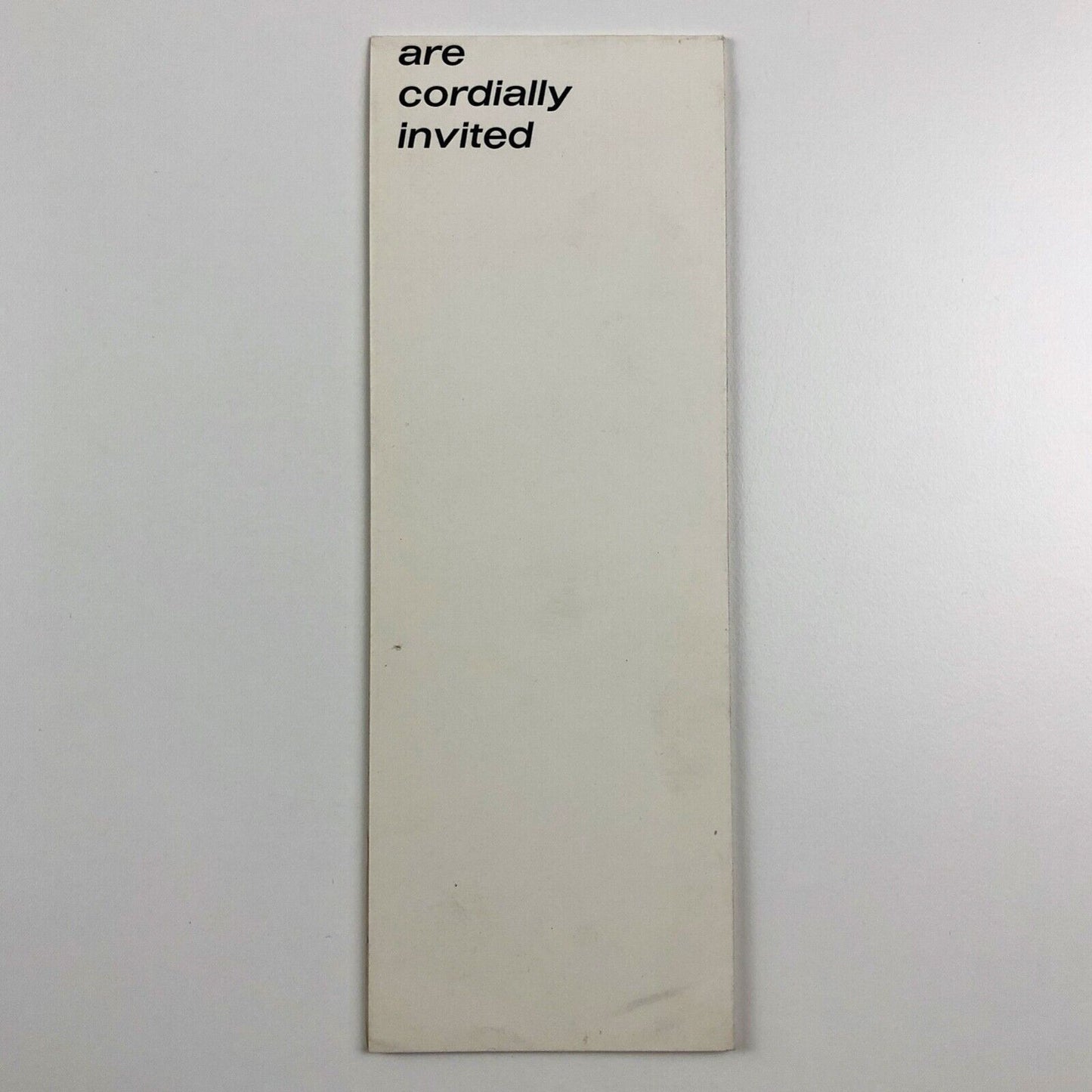 Invitation European Typography Today Bauer Type Foundry Alphabets 1961 Walter Plata