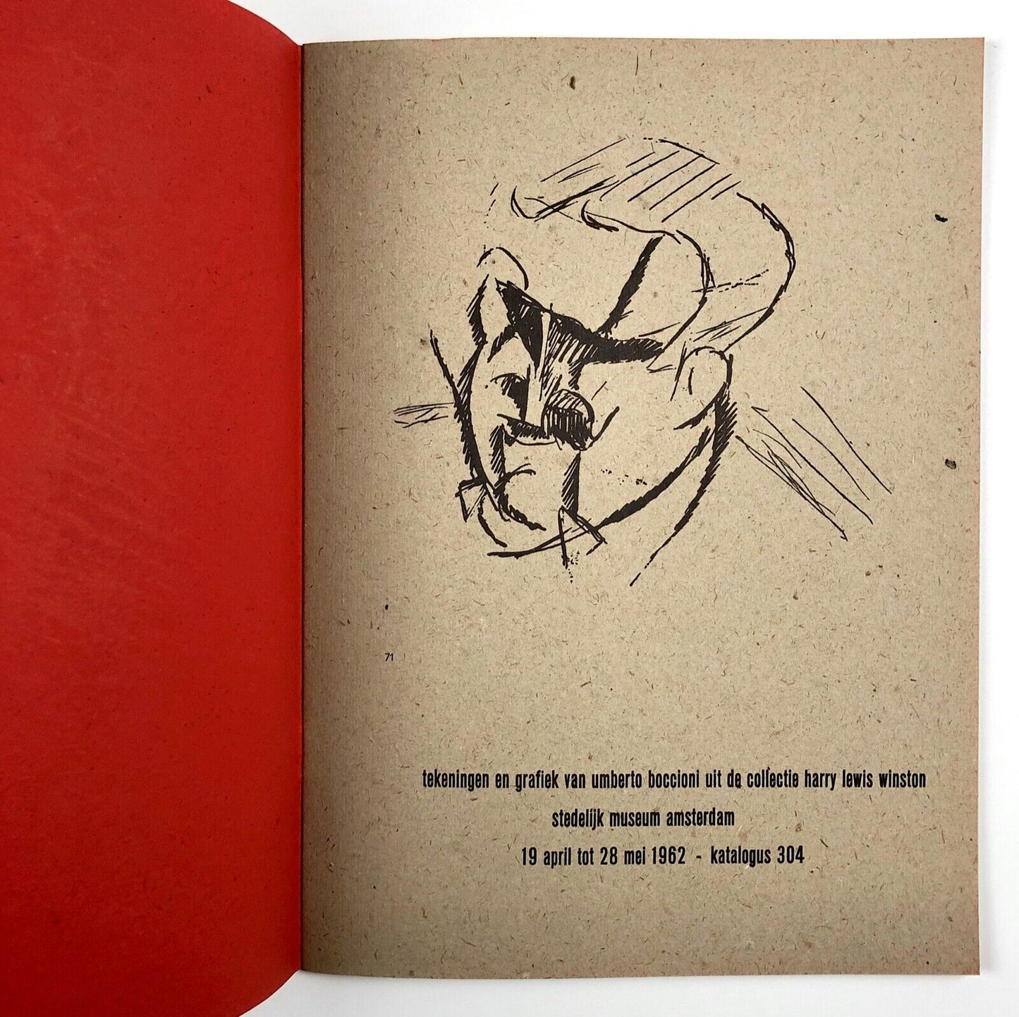 Umberto Boccioni | Stedelijk Museum exhibition catalogue, 1962 cat.no. 304