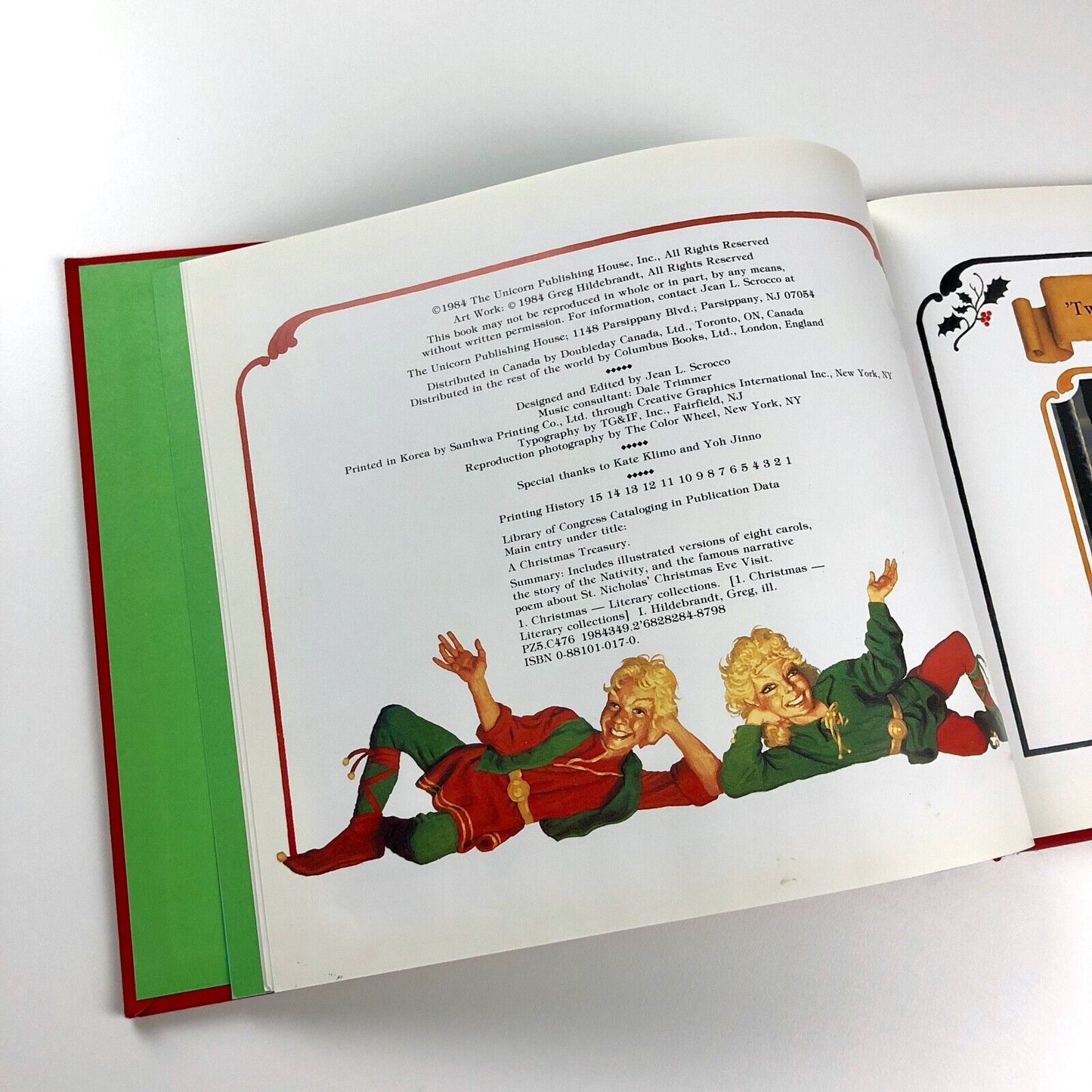 A Christmas Treasury – illustrated by Greg Hildebrandt | The Unicorn Publishing House | Signed
