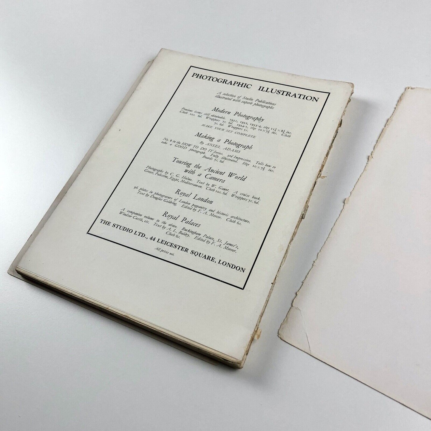 Modern Photography. The Studio annual of camera art 1935-36 | Edited by C.G. Holme, 1936