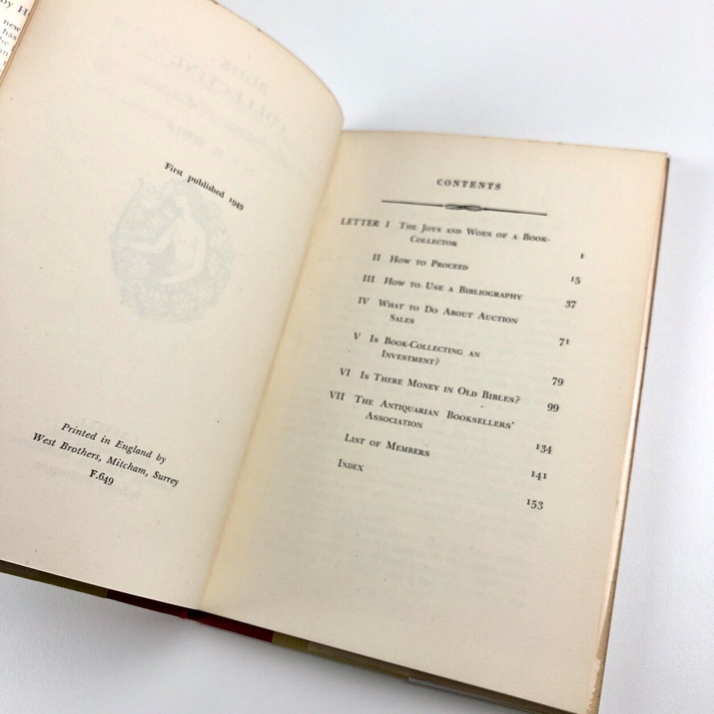Book-Collecting More Letters to Everyman by Percy H. Muir | Cassell, 1949