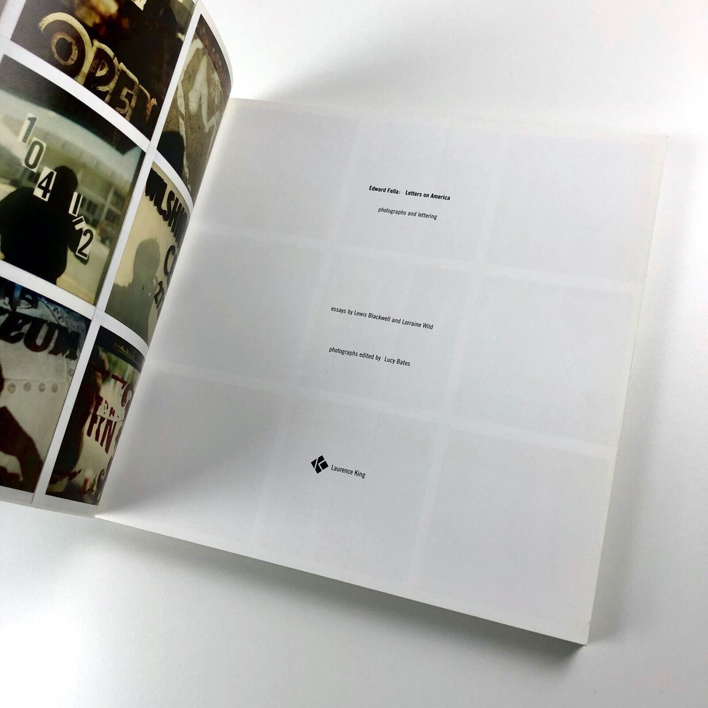 Edward Fella: Letters on America. Photographs and lettering | Laurence King, 2000