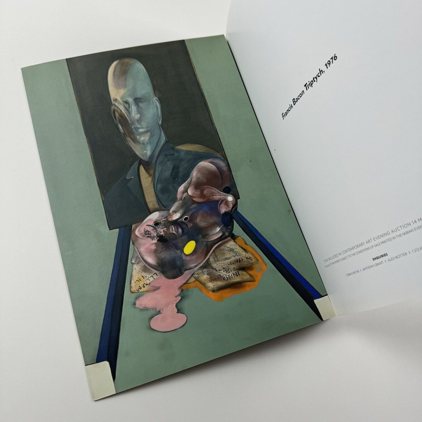 Francis Bacon Triptych, 1976 | Sotheby's New York sale catalogue, 14 May 2008