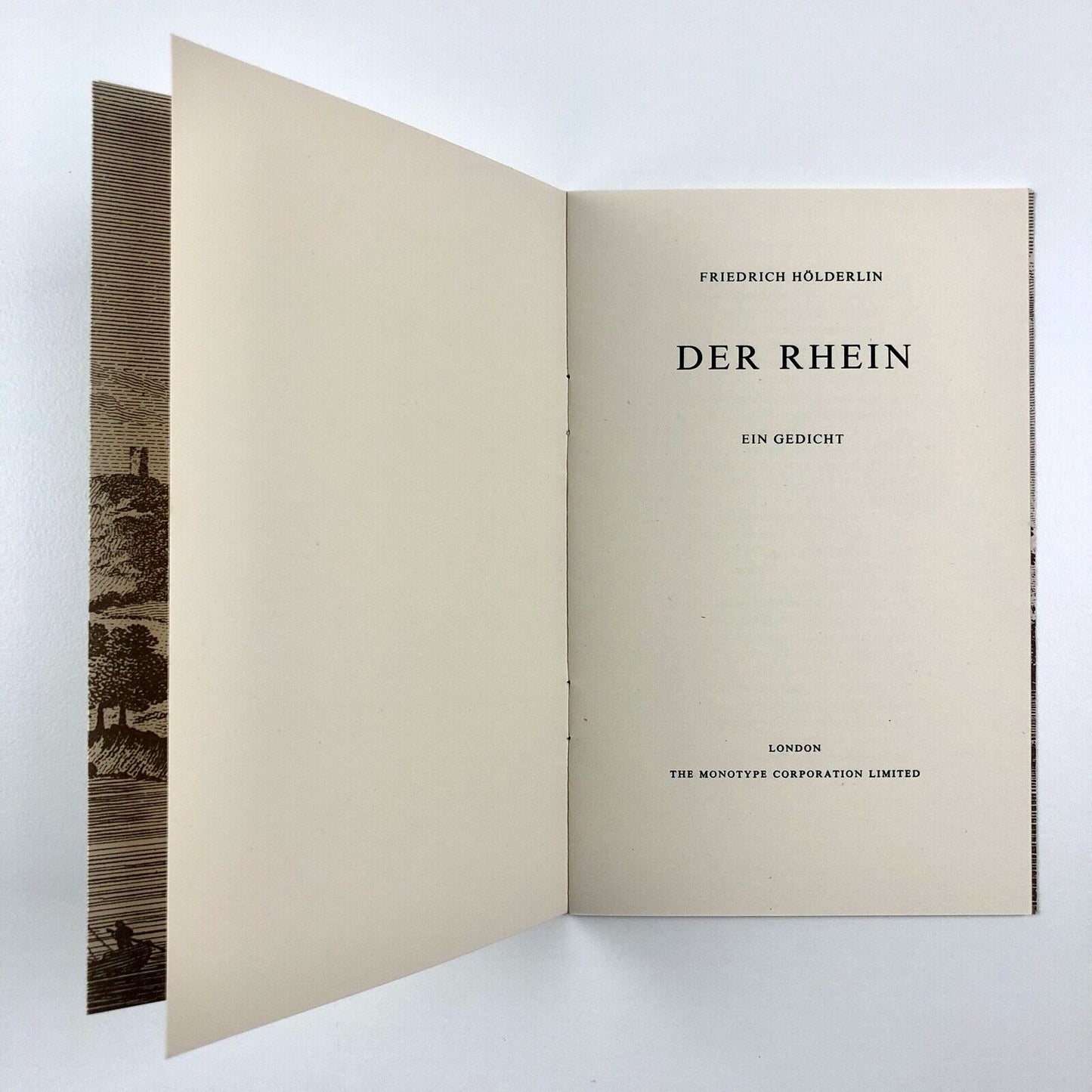 Friedrich Hölderlin – Der Rhein Ein Gedicht | Monotype Corporation booklet, undated
