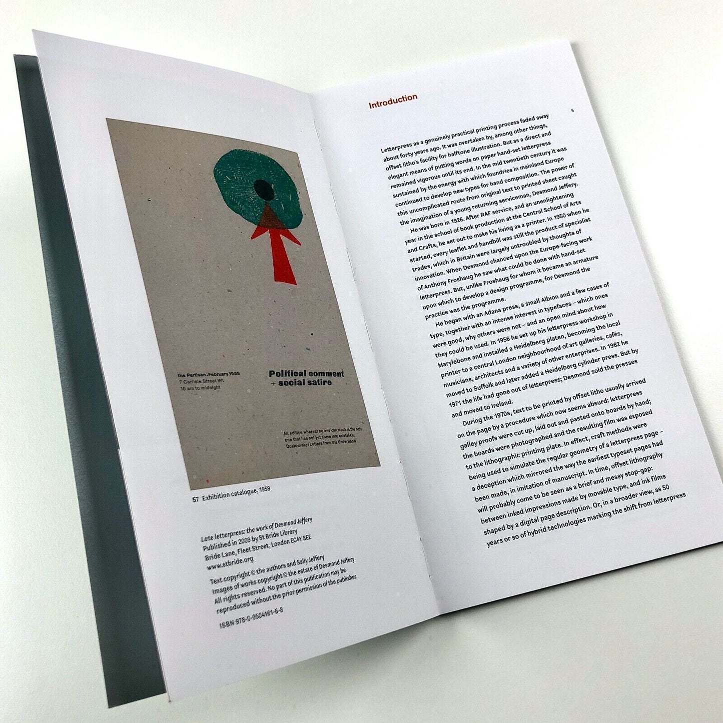 Late Letterpress: the work of Desmond Jeffery ed Sally Jeffery, intro Paul Stiff, St Bride Library, 2009