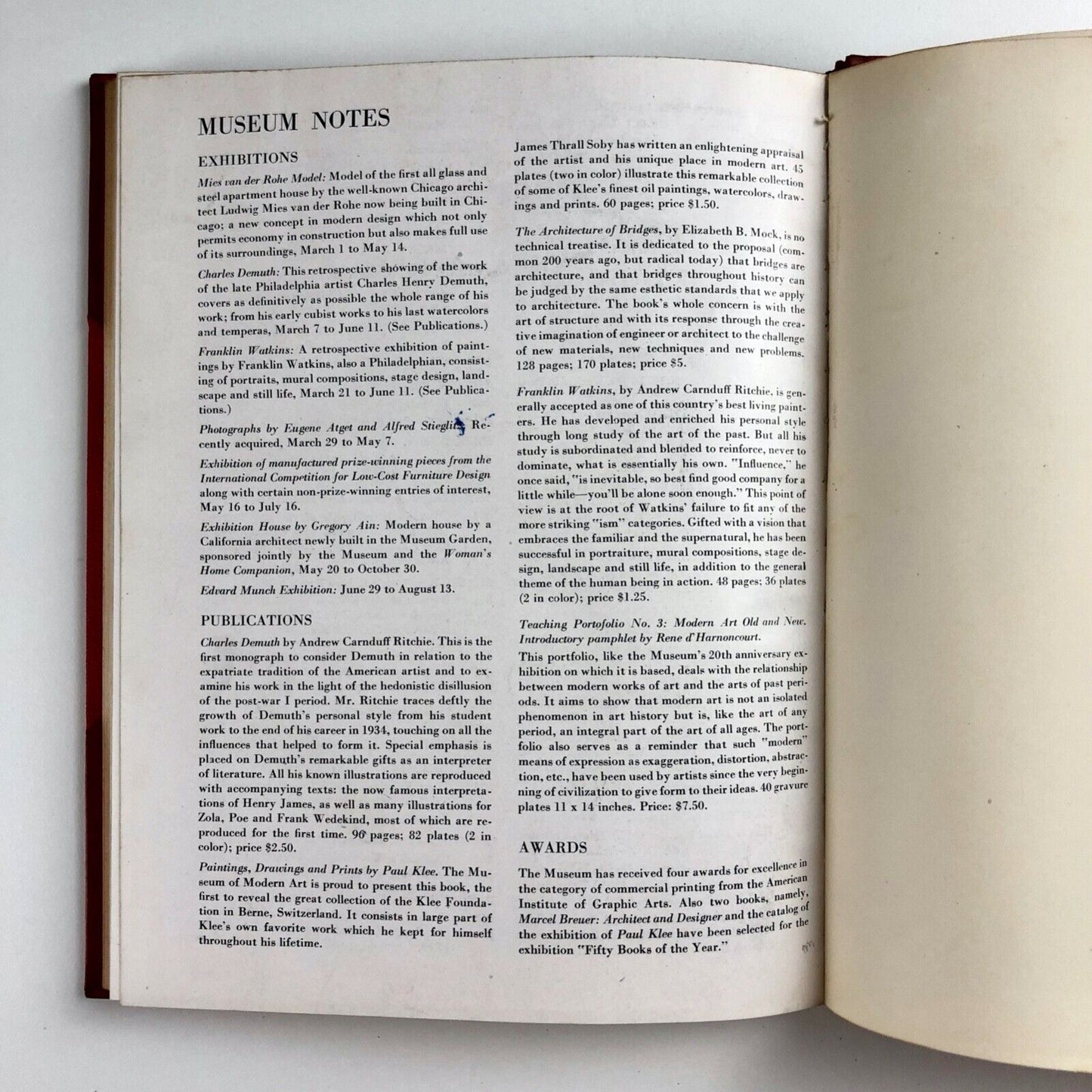 Film Notes Bulletin of the Museum of Modern Art | Volume XVI & XVII, Nos 2–3 1949/50