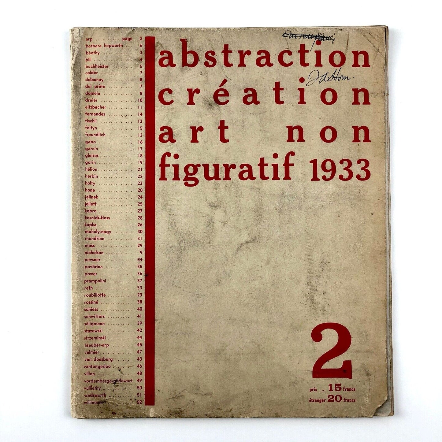 Abstraction Création Art Non Figuratif 1933, Cahier no. 2 | Auguste Herbin