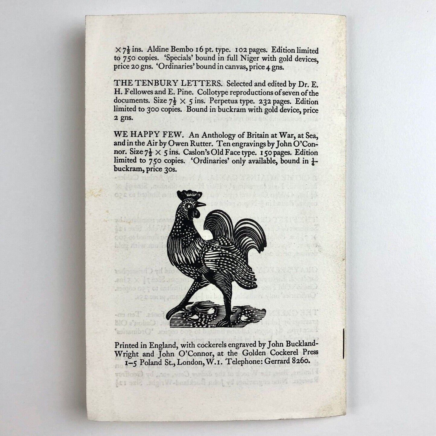 Prospectus leaflet for The Golden Press 1947 - for publications in 1948