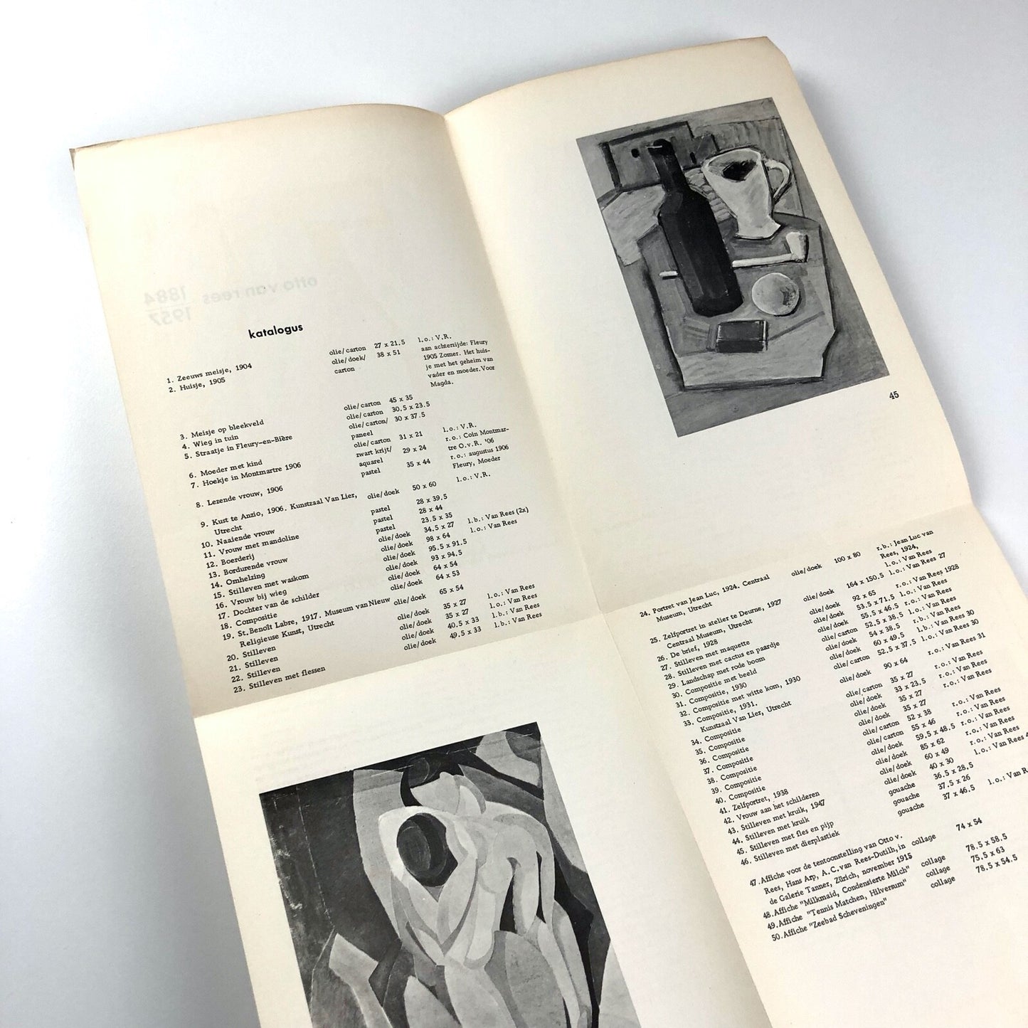 Otto Van Rees 1884–1957 | Stedelijk Museum fold-out leaflet | Cat. no. 252, 1961