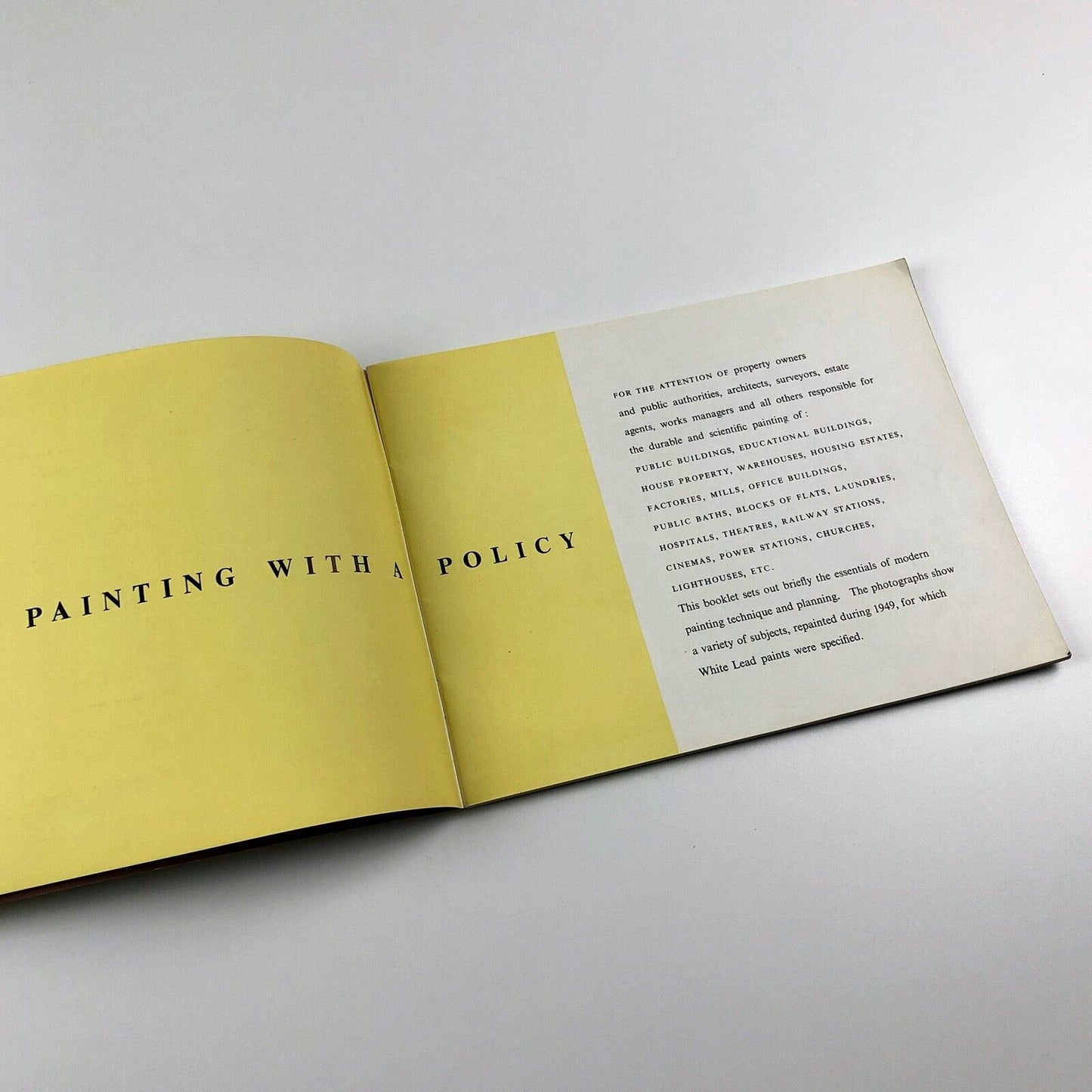 Painting With A Policy | Associated Lead Manufacturers Limited trade brochure | undated, presumably late 1940s-early 1950s