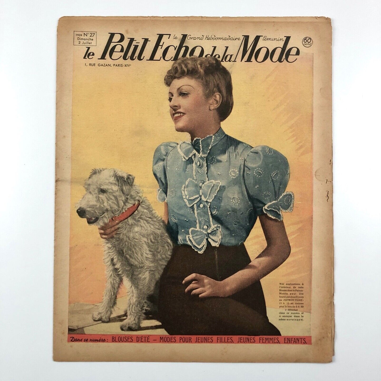 Le Petit Echo de la Mode French fashion journal x 10 issues: 2 x 1938 & 8 x 1939