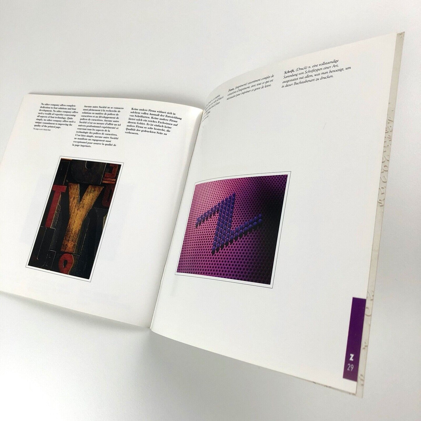 Odd Types - photography of letterforms | Fontware Limited brochure
