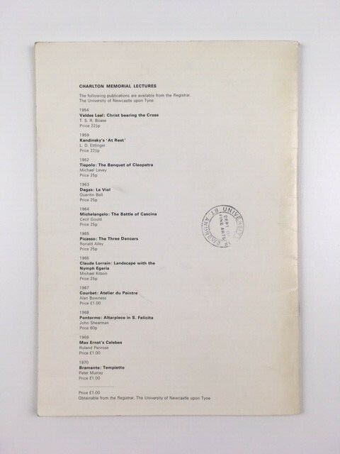 Boccioni’s Unique Forms of Continuity in Space by John Golding | The 54th Charlton Lecture, University of Newcastle upon Tyne, 1972