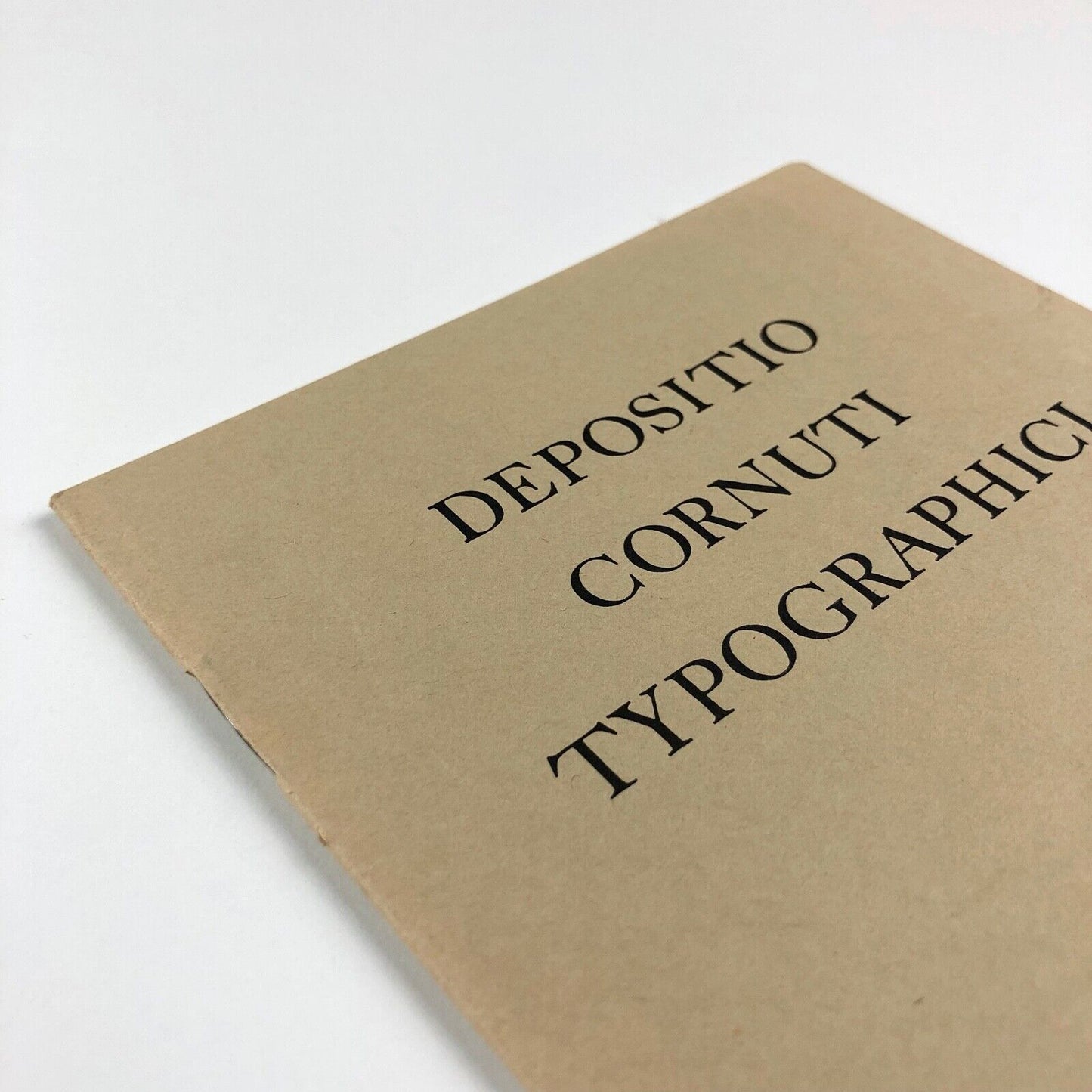 Depositio Cornuti Typographici | Berkshire College of Art Information Sheet 66, 1965