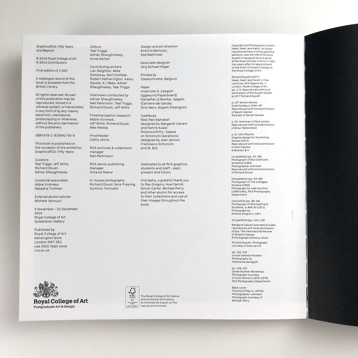 GraphicsRCA: Fifty Years and Beyond | Royal College of Art, 2014