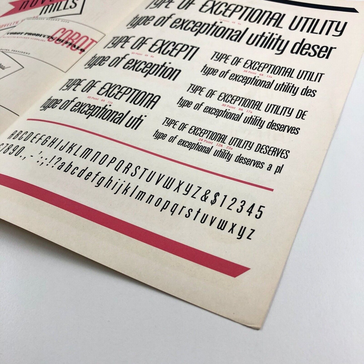 Phenix Condensed Gothic | American Type Founders type specimen leaflet | Undated