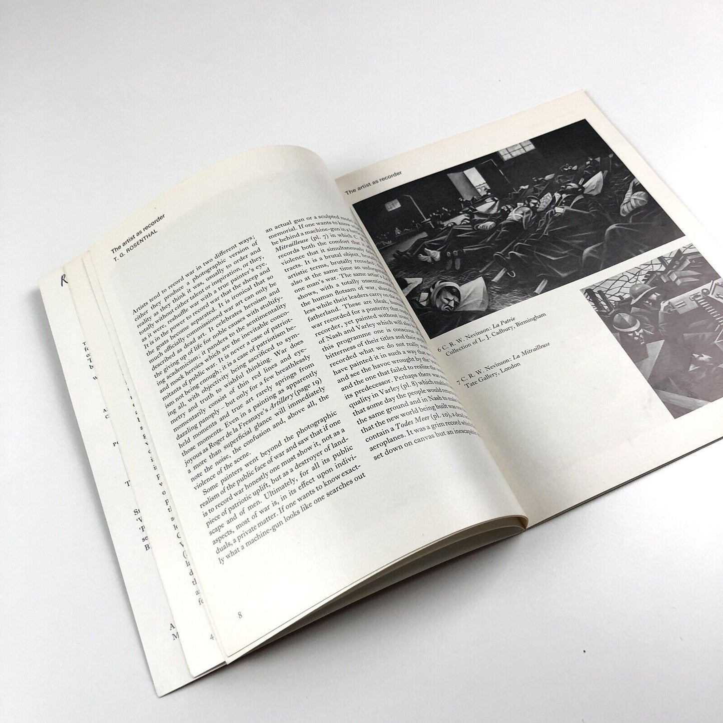 The Artist & War in the 20th Century | An age of conflict | BBC Publications 1967 | Speakers Francis Hoyland and T.G. Rosenthal. Published to coincide with a BBC radio programme | signed by R.A. Dunlop